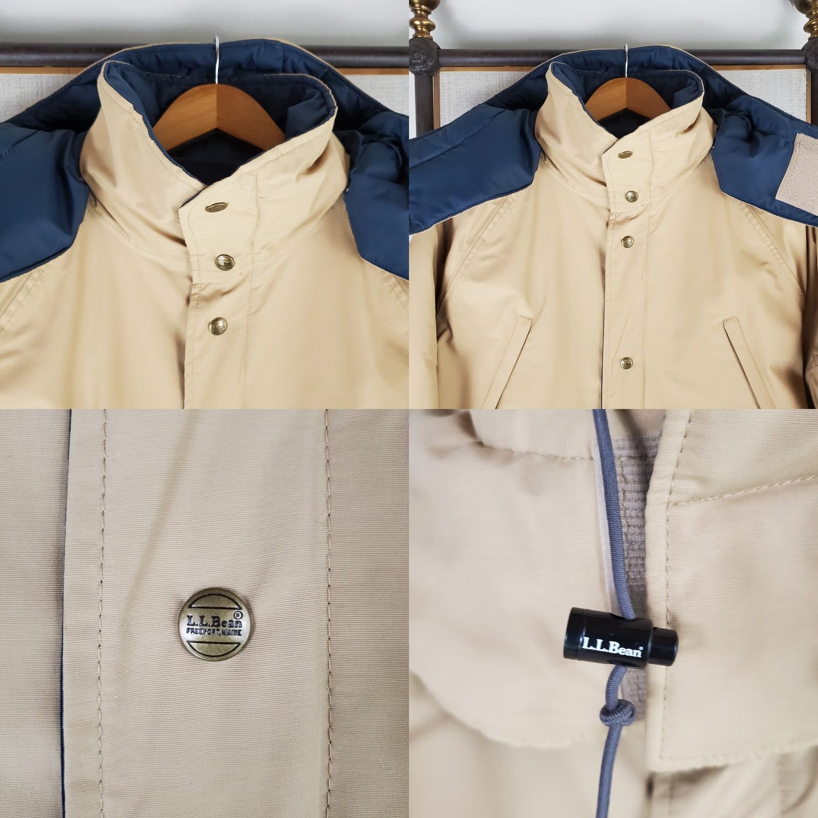 Vintage VTG L.L. Bean Gore-Tex Thinsulate Parka Jacket Medium Tall Mens MT Beige Winter Windproof Waterproof Camo/Khaki Size US M / EU 48-50 / 2 - 9 Thumbnail