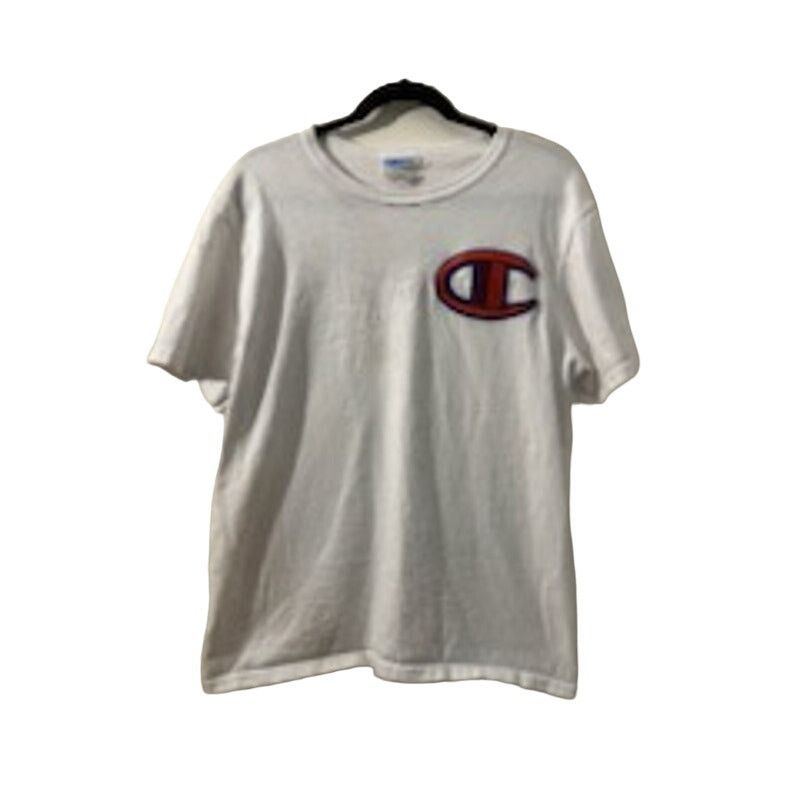 Champion Champion Mens Medium White T-Shirt with Logo Size US M / EU 48-50 / 2 - 1 Thumbnail