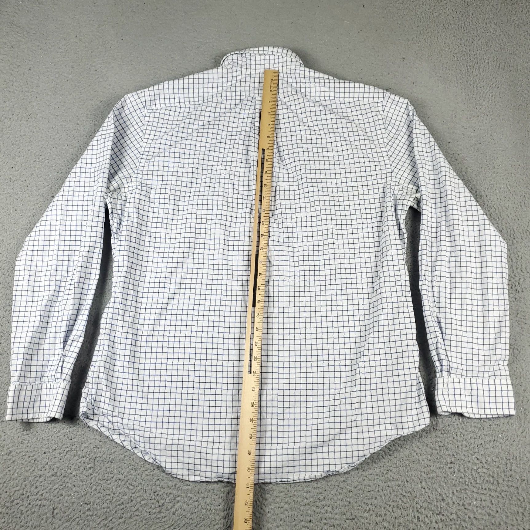 Ralph Lauren Ralph Lauren Shirt Men's XL White/Blue Check Pony Casual Button-Up Long Sleeve Mens Size US XL / EU 56 / 4 - 6 Thumbnail