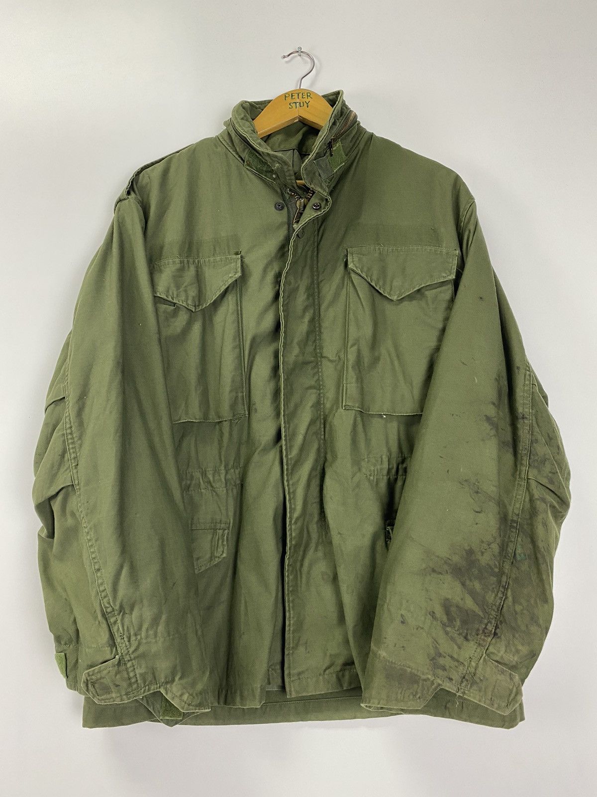 Vintage Vintage 80s Military Jacket Size US L / EU 52-54 / 3 - 8 Thumbnail