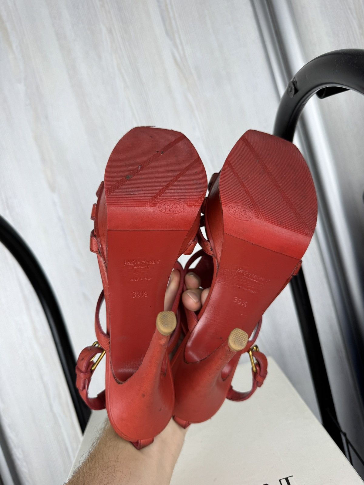 Yves Saint Laurent Yves Saint Laurent Rive Gauche Riveg 105 Platform Sandals Size US 9.5 / IT 39.5 - 15 Thumbnail