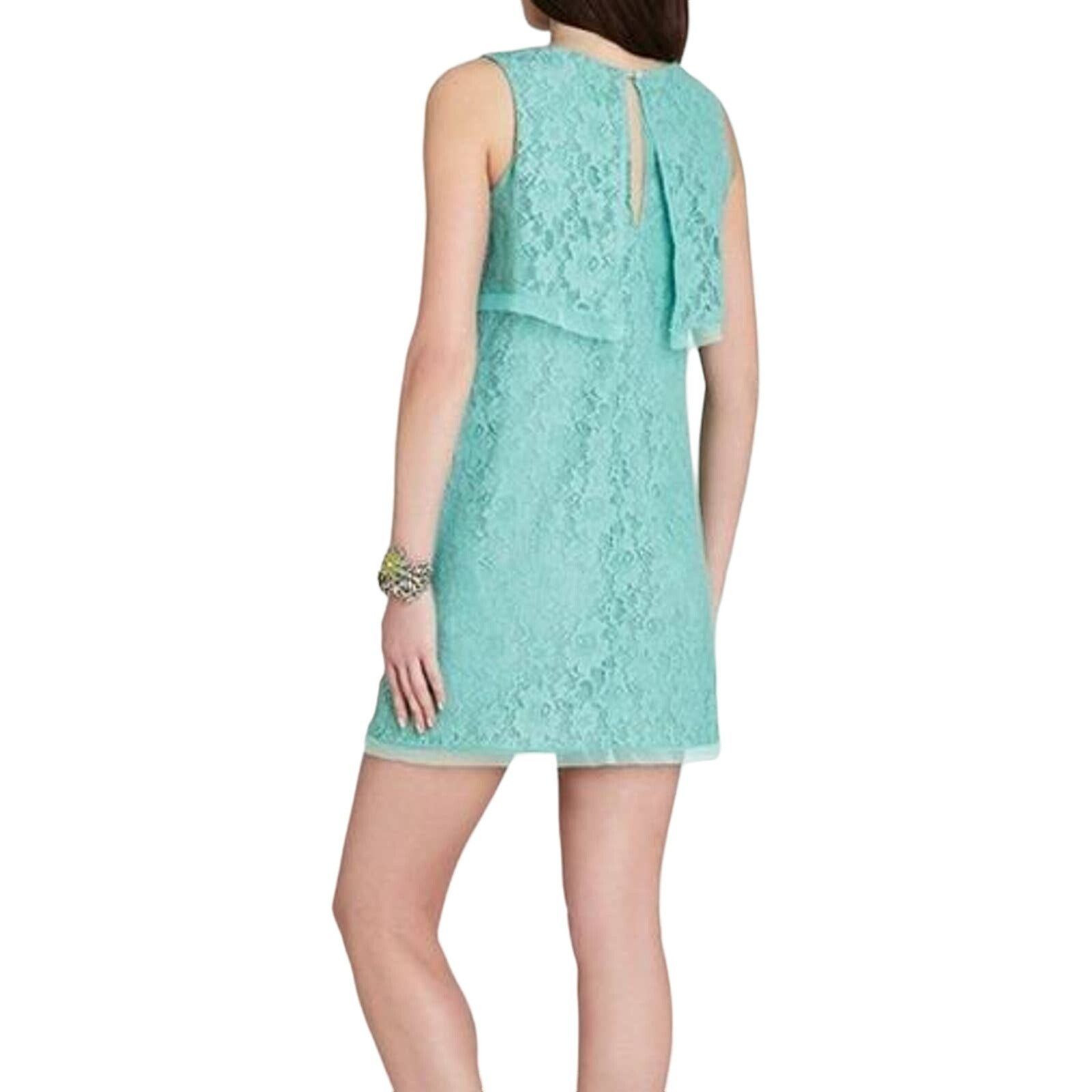 Bcbgmaxazria NWT BCBG MAXAZRIA Amelie Lt Aqua Layer Top Dress Sz XXS $230 Size XXS / US 00 / IT 34 - 2 Thumbnail