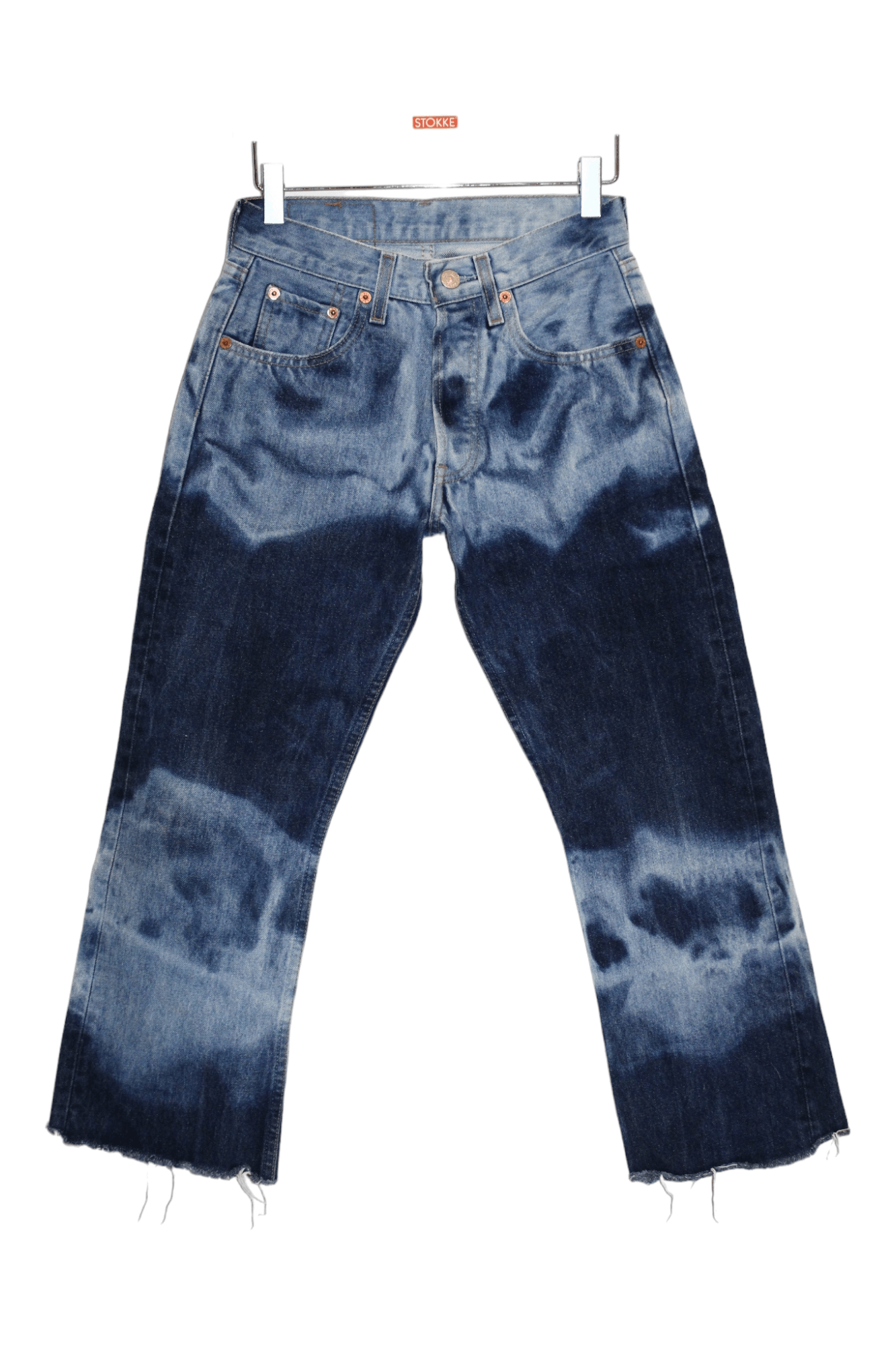 Levi's Levi's 555 04 High Waist Acid Wash Bootcut Jeans Size US 26 / EU 42 - 10 Thumbnail
