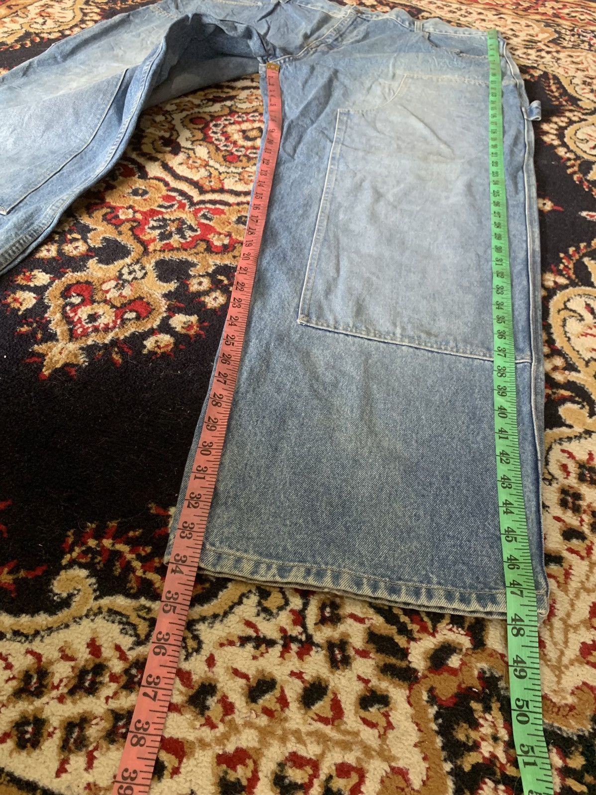 JNCO × Sean John Vintage SEAN JOHN Carpenter Double Knee Baggy Denim Size US 42 / EU 58 - 15 Thumbnail