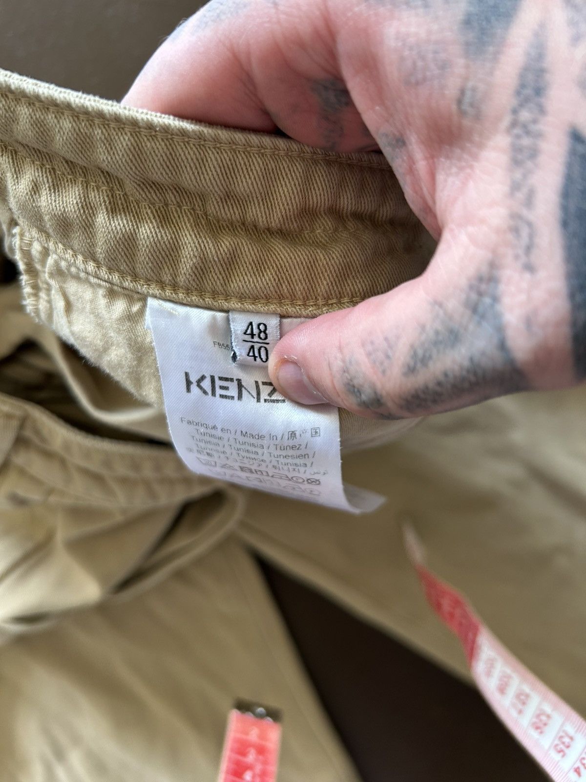 Kenzo Kenzo Khaki Casual Pants With Multi button closure Size US 30 / EU 46 - 5 Thumbnail