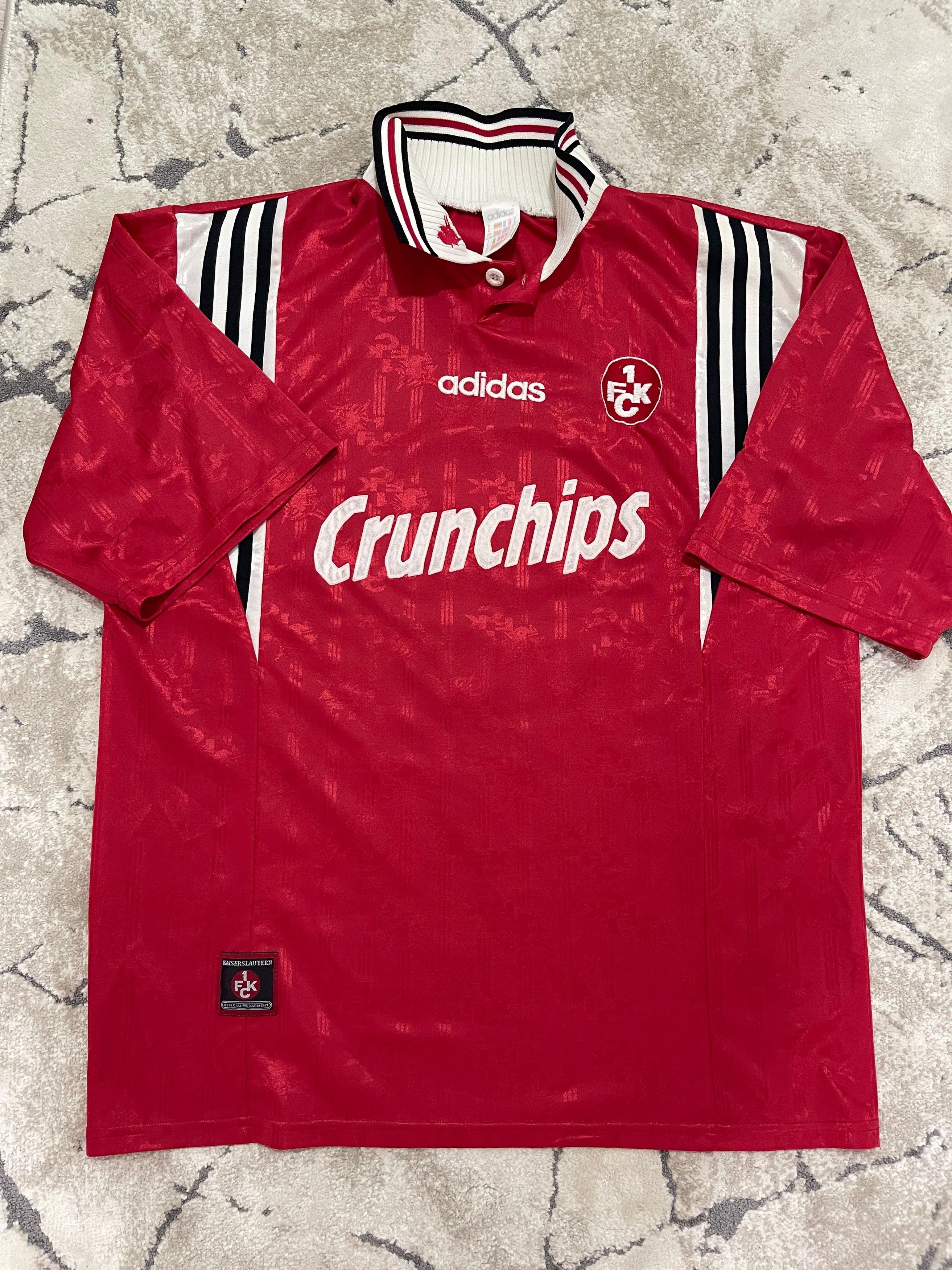 Vintage Adidas FC Kaiserslautern 90s Jersey #9 Kuka