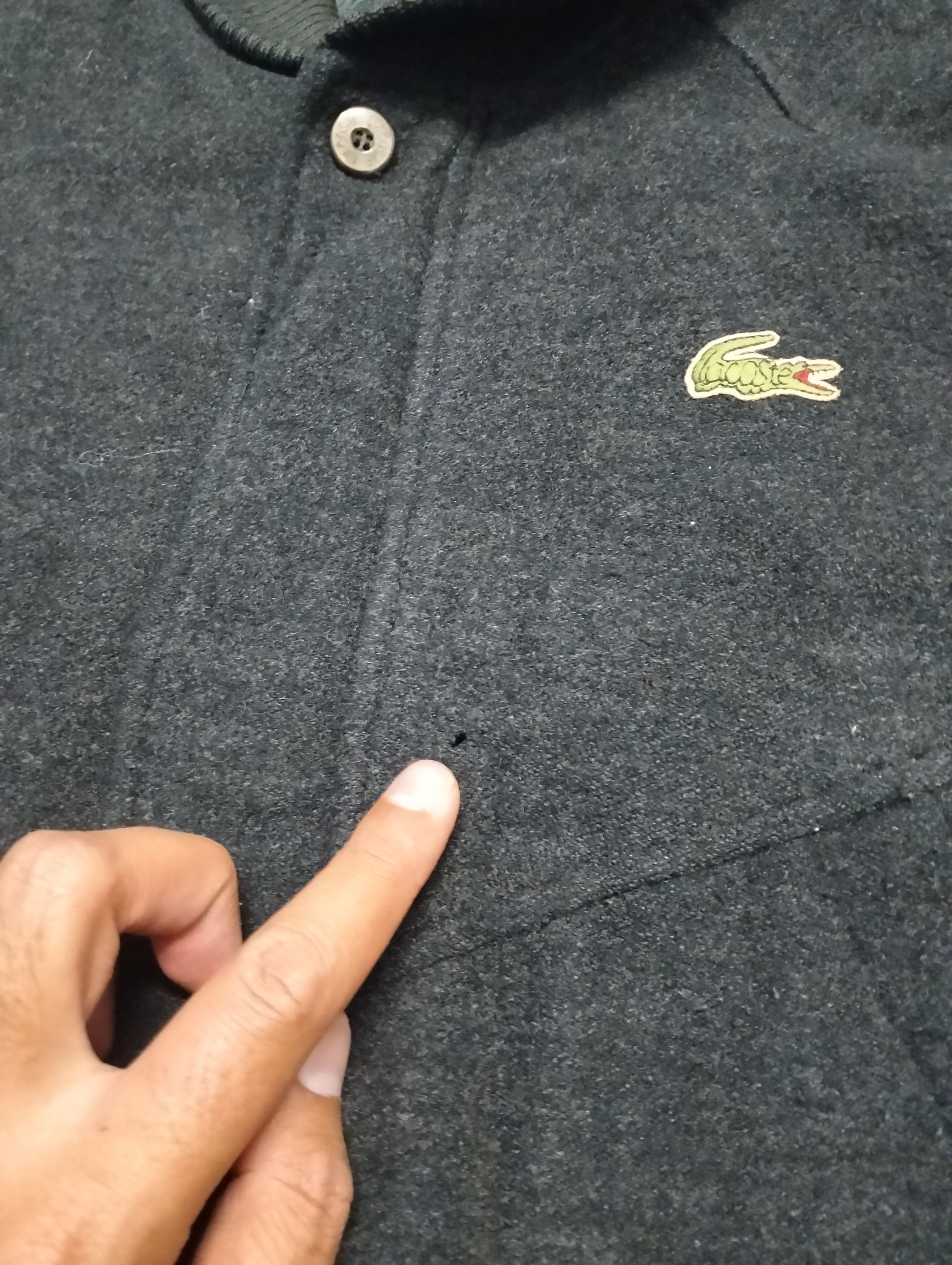 Lacoste × Vintage Vintage Chemise Lacoste Wool Bomber Jacket Size US M / EU 48-50 / 2 - 6 Thumbnail