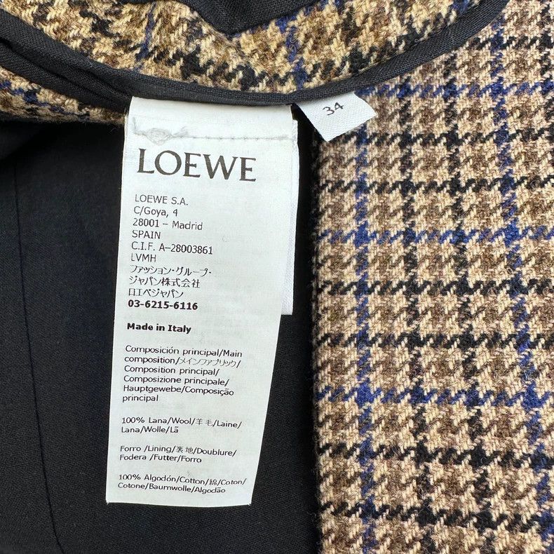 Loewe LOEWE A thousand bird checkered dress jacket Size XXS / US 00 / IT 34 - 6 Thumbnail