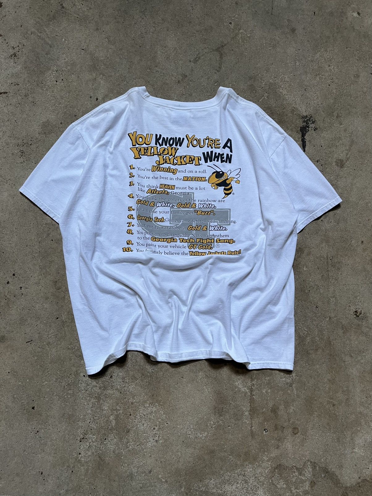 NCAA Vintage 90s Georgia Tech Yellow Jackets Shirt Size XXL Size US XXL / EU 58 / 5 - 2 Thumbnail