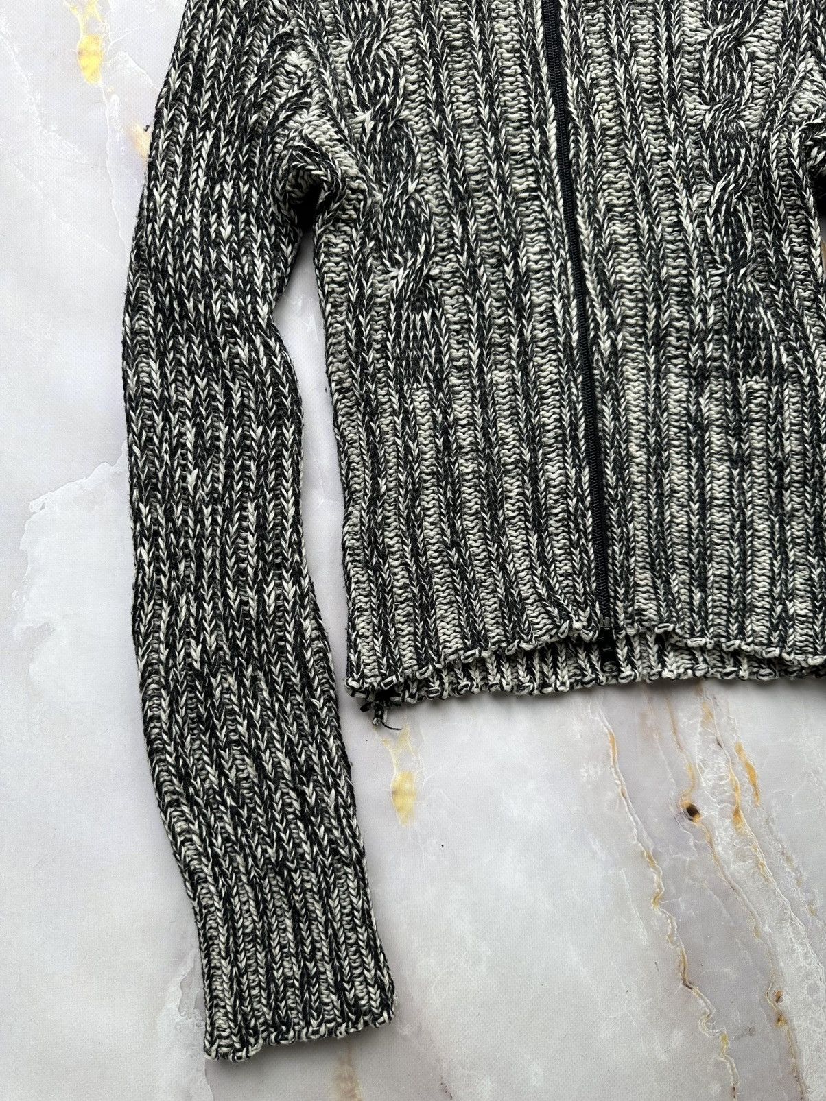 Japanese Brand Vintage Ribbed Zip Sweater Size S / US 4 / IT 40 - 3 Thumbnail