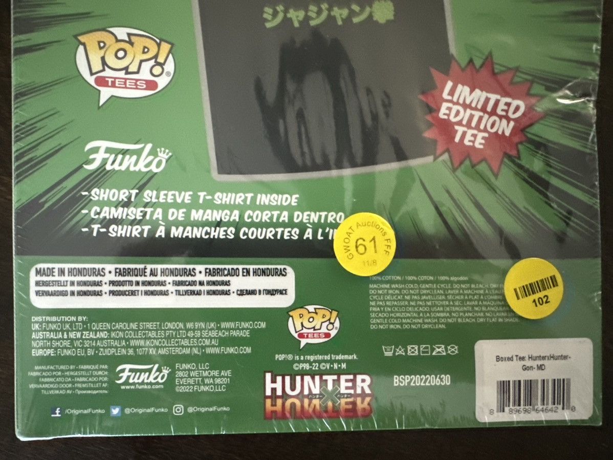 Other Sealed Boxed Tee: Funko Hunter x Hunter - Gon Size Medium Size US M / EU 48-50 / 2 - 3 Thumbnail