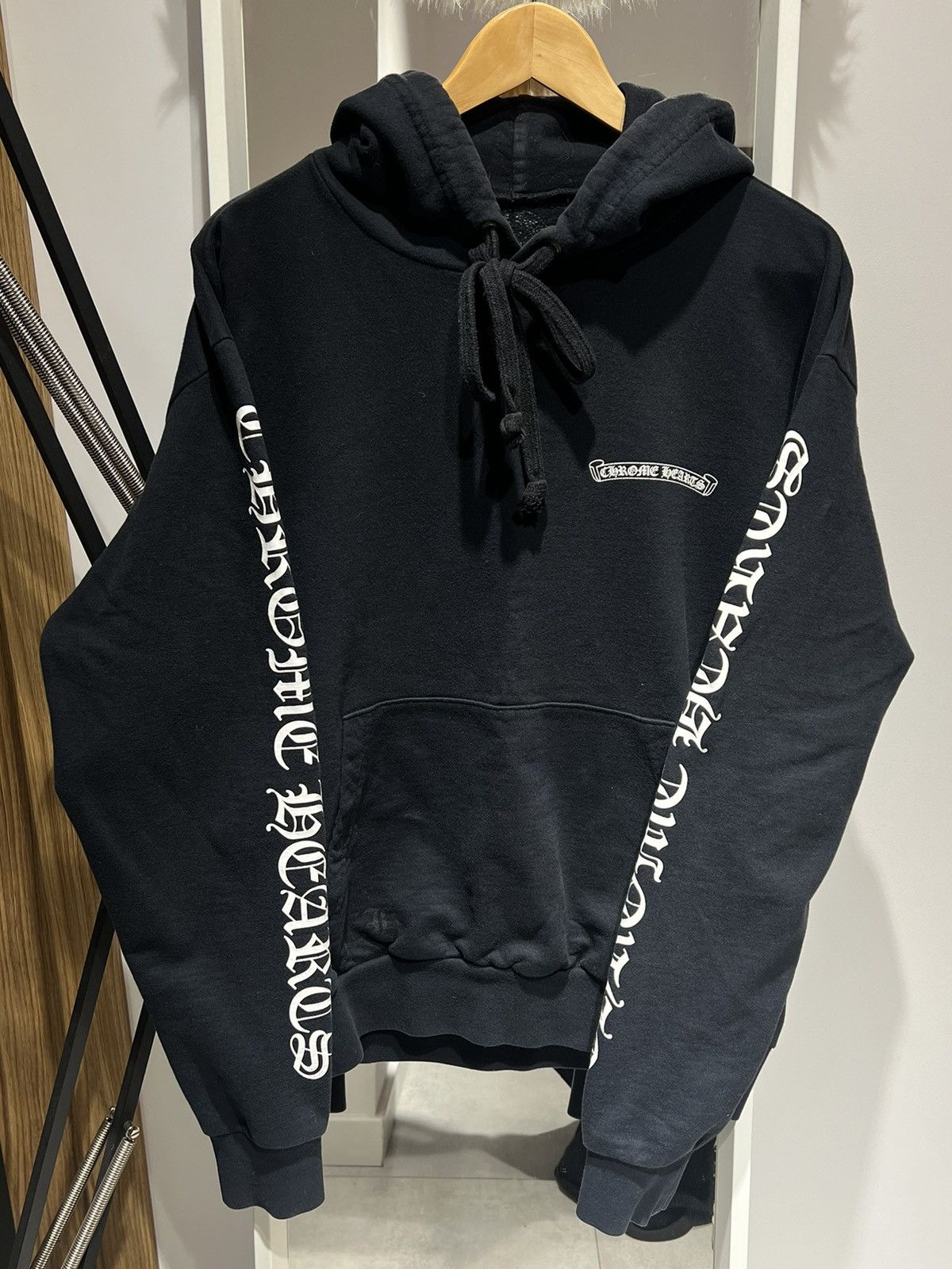 Chrome Hearts 🚨 Chrome Hearts scroll logo dark blue Hoodie Late 1990's Size US M / EU 48-50 / 2 - 2 Thumbnail