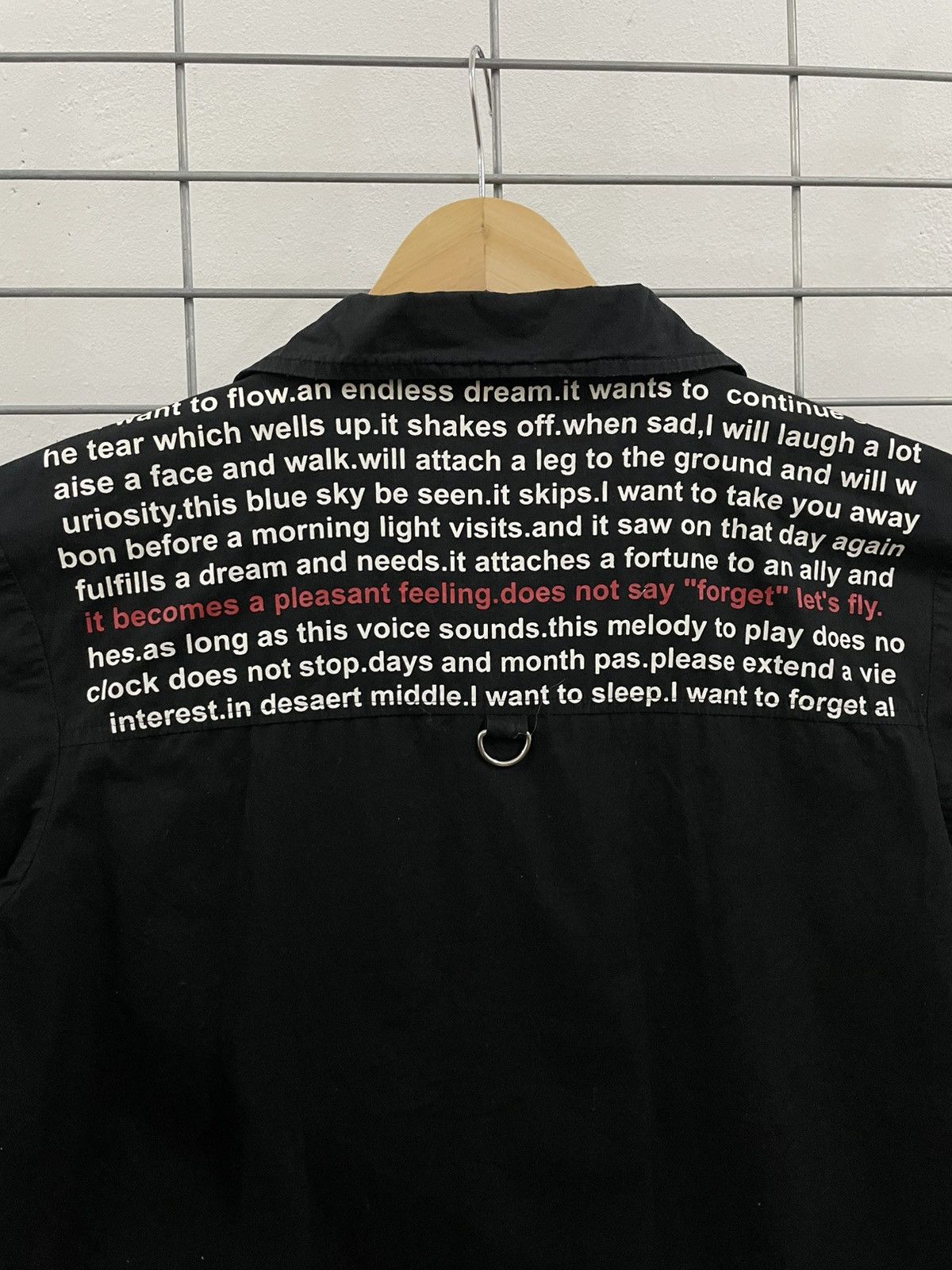 If Six Was Nine × Le Grande Bleu (L.G.B.) Rare And Beautiful Slash Number Punk Bondage Poem Shirt Size US M / EU 48-50 / 2 - 9 Thumbnail