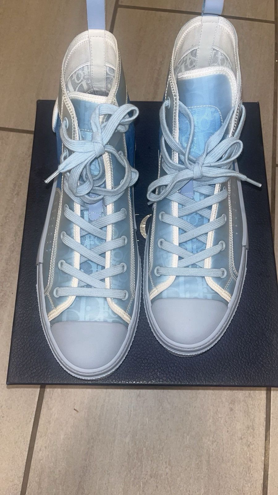 Daniel Arsham × Dior Dior b23 Daniel Arsham blue oblique sneaker Size US 11 / EU 44 - 16 Thumbnail