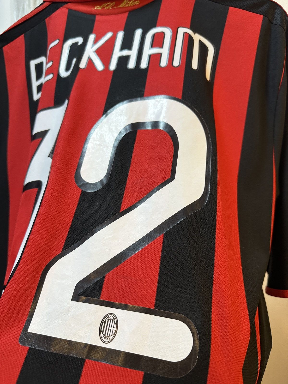 Adidas 2010-2011 AC Milan Home Kit BECKHAM 32 Size US S / EU 44-46 / 1 - 19 Thumbnail