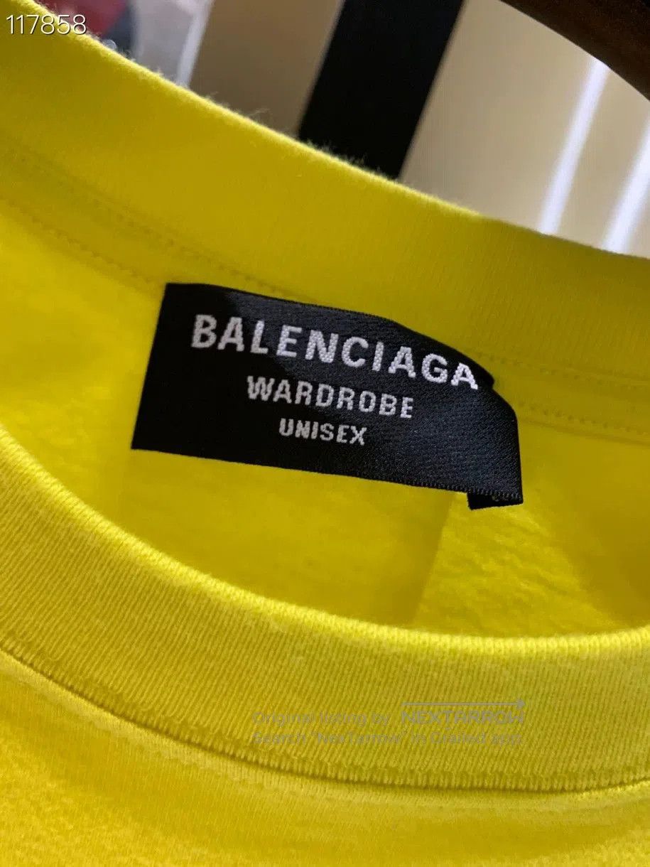 Balenciaga Balenciaga New Logo Yellow T-shirt. Size US M / EU 48-50 / 2 - 3 Thumbnail