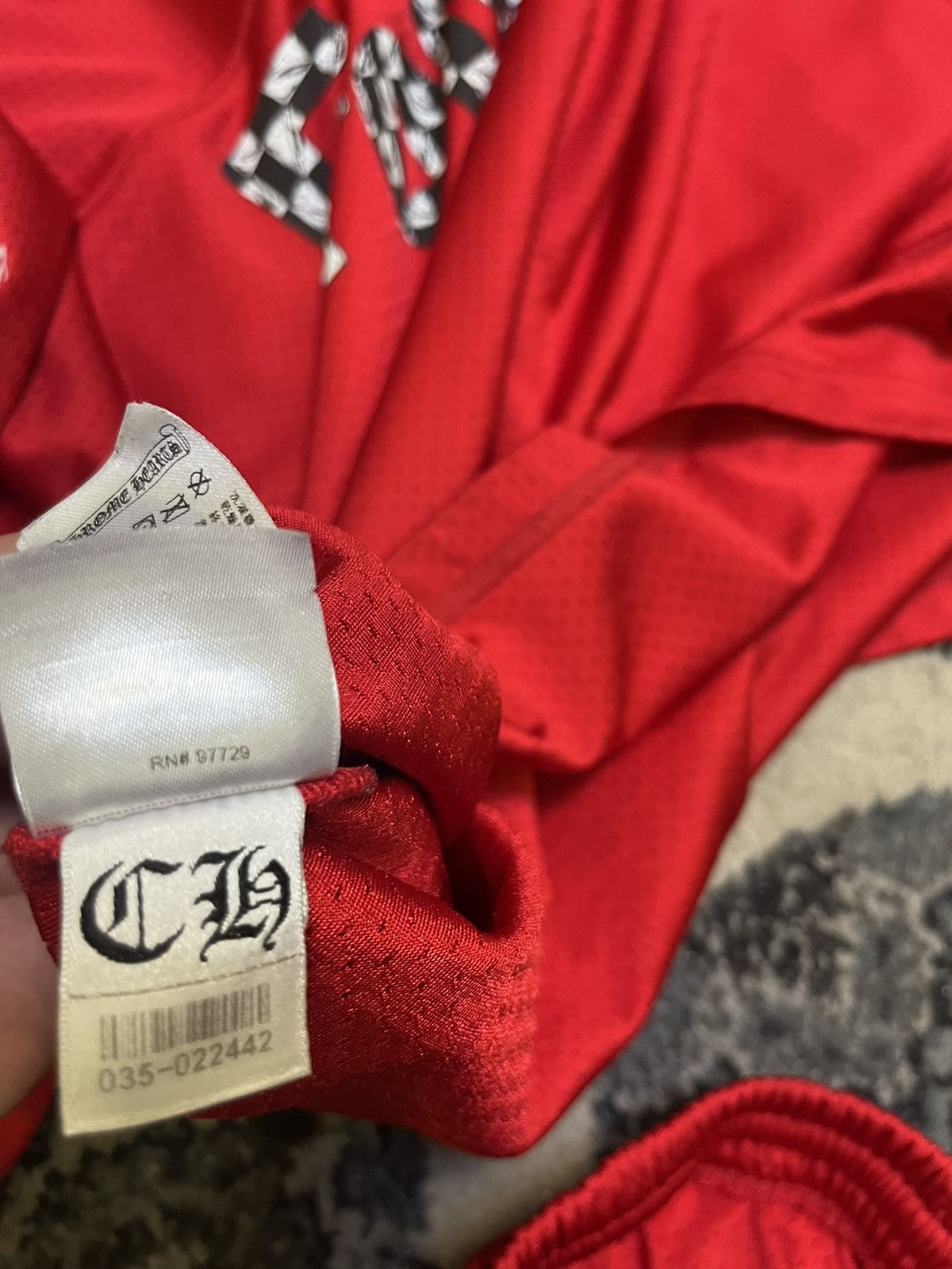 Chrome Hearts MATTY BOY X CHROME HEARTS RED MESH JERSEY SET Size US L / EU 52-54 / 3 - 9 Thumbnail