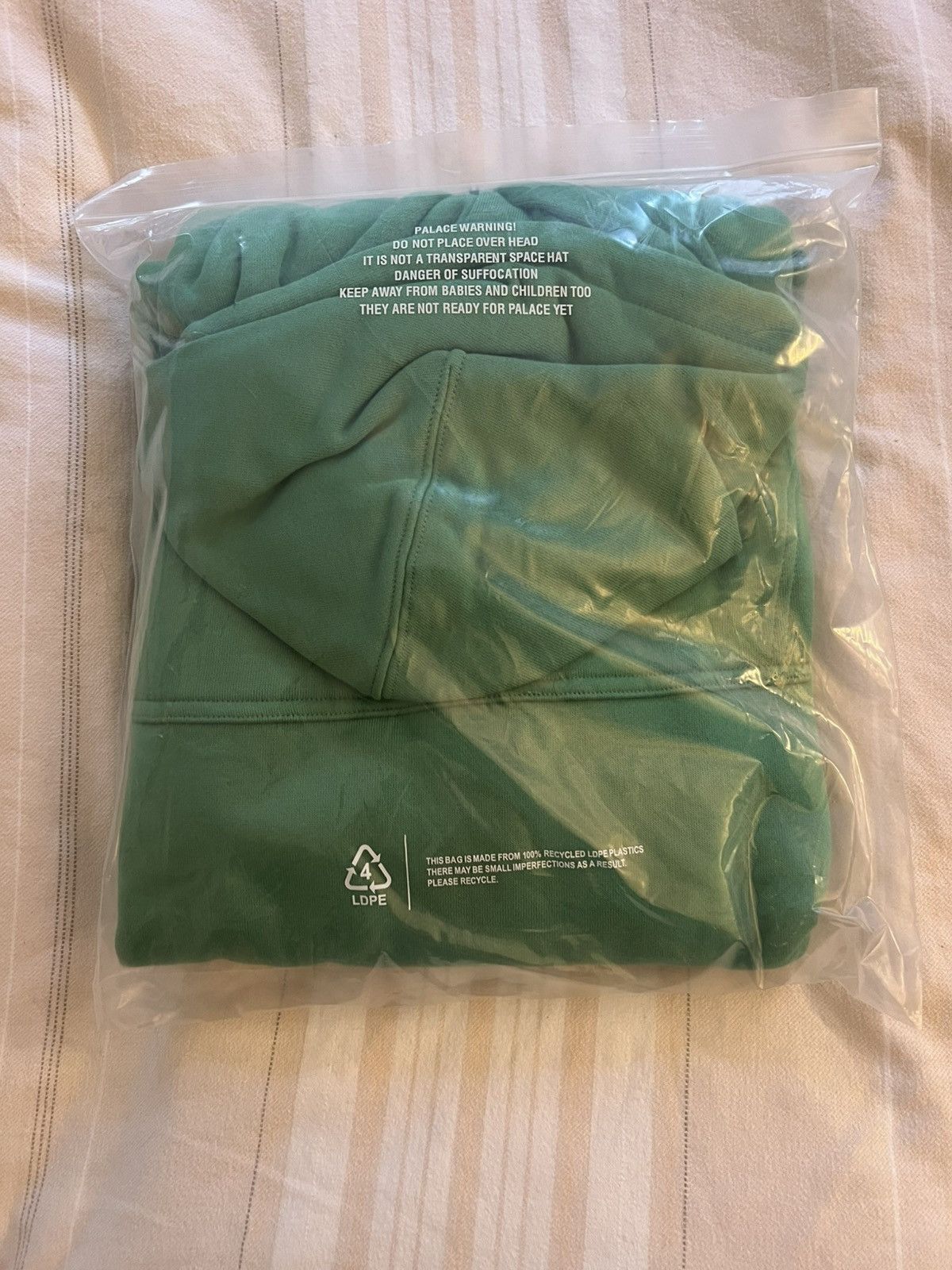 Palace Palace 3P Fade Hood Sweet Pea Green Brushed Fleece Hoodie Size US L / EU 52-54 / 3 - 6 Thumbnail