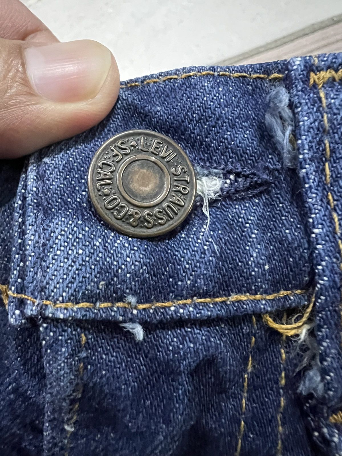 Levi's × Levi's Made & Crafted × Levi's Vintage Clothing FLARE💥VINTAGE 80’s LEVIS 517 ORANGE TAG BUTTON #8 Size US 28 / EU 44 - 5 Thumbnail