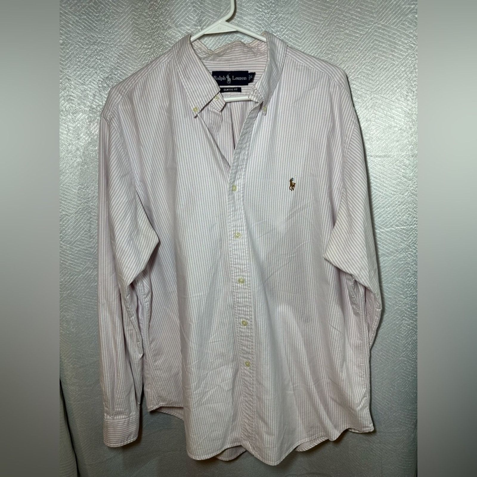 Ralph Lauren Ralph Lauren Men’s Sz XL Classic Stripe Button Down Shirt Size US XL / EU 56 / 4 - 1 Thumbnail