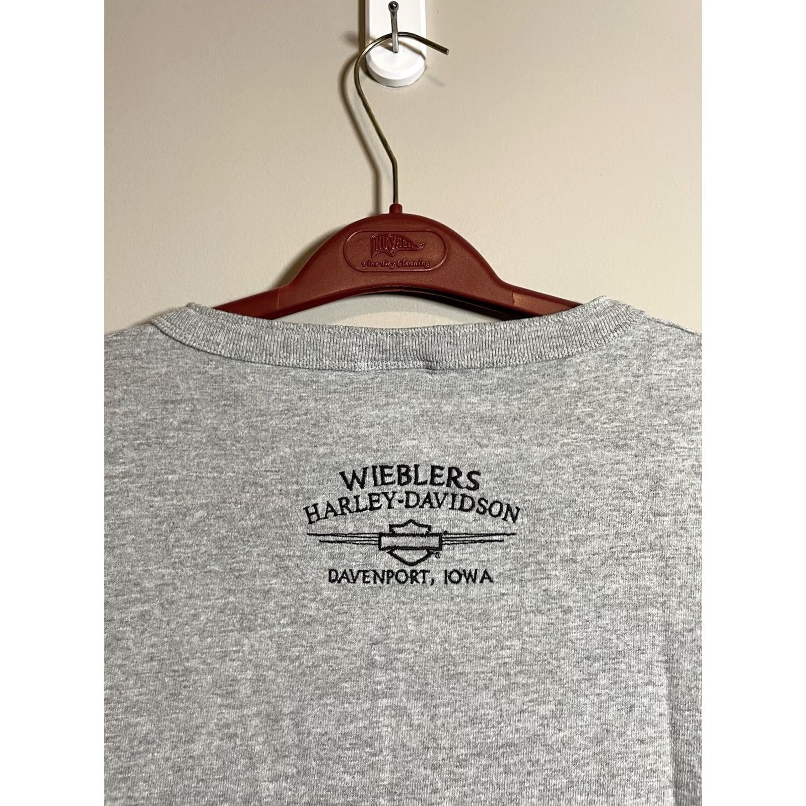 Harley Davidson Harley-Davidson Button-Up Shirt Mens XL Gray Short Sleeve Davenport Iowa Emblem Vintage? Size US XL / EU 56 / 4 - 4 Thumbnail