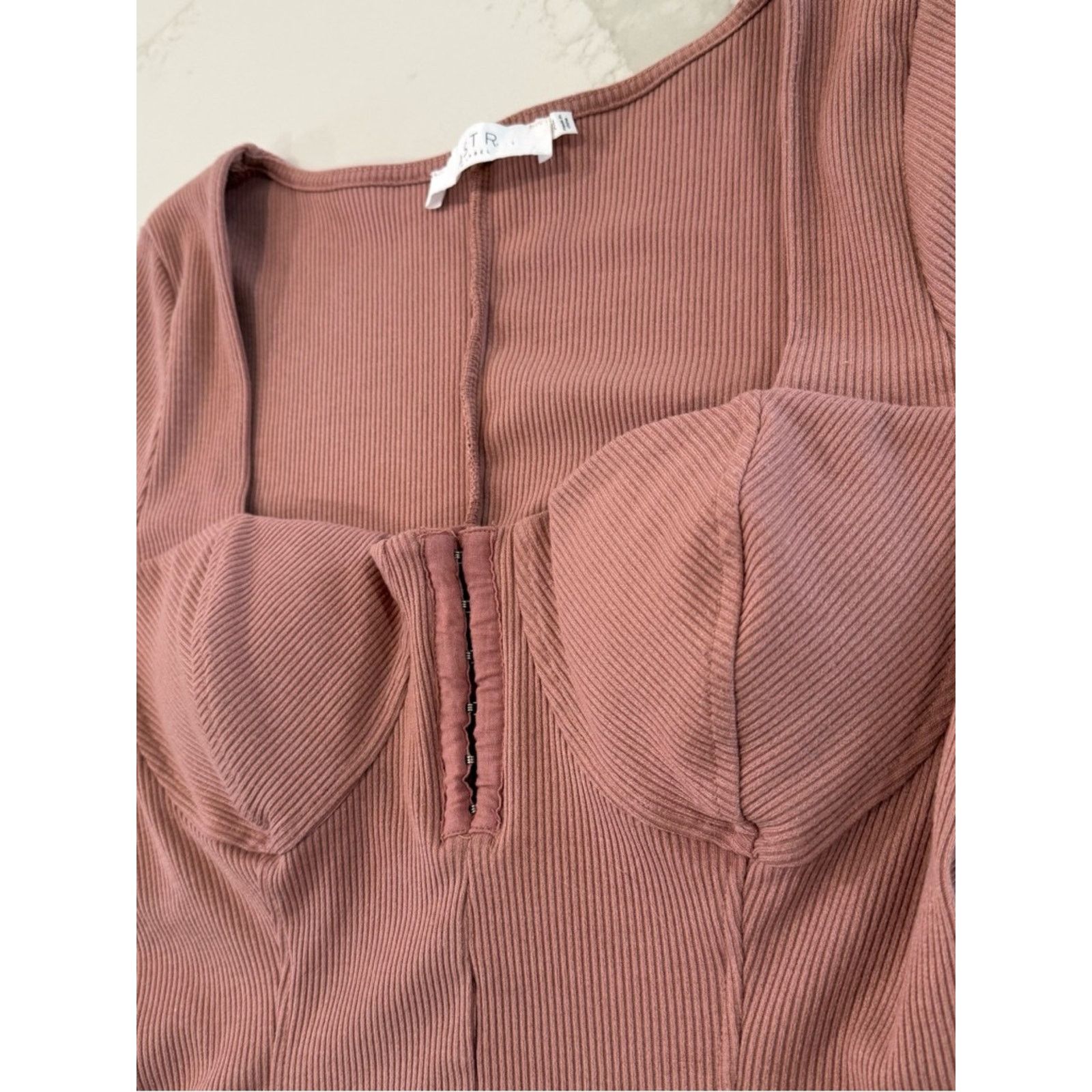 ASTR The Label ASTR The Label Ribbed Long Sleeve Bodycon Dress Womens XL Size XL / US 12-14 / IT 48-50 - 8 Thumbnail