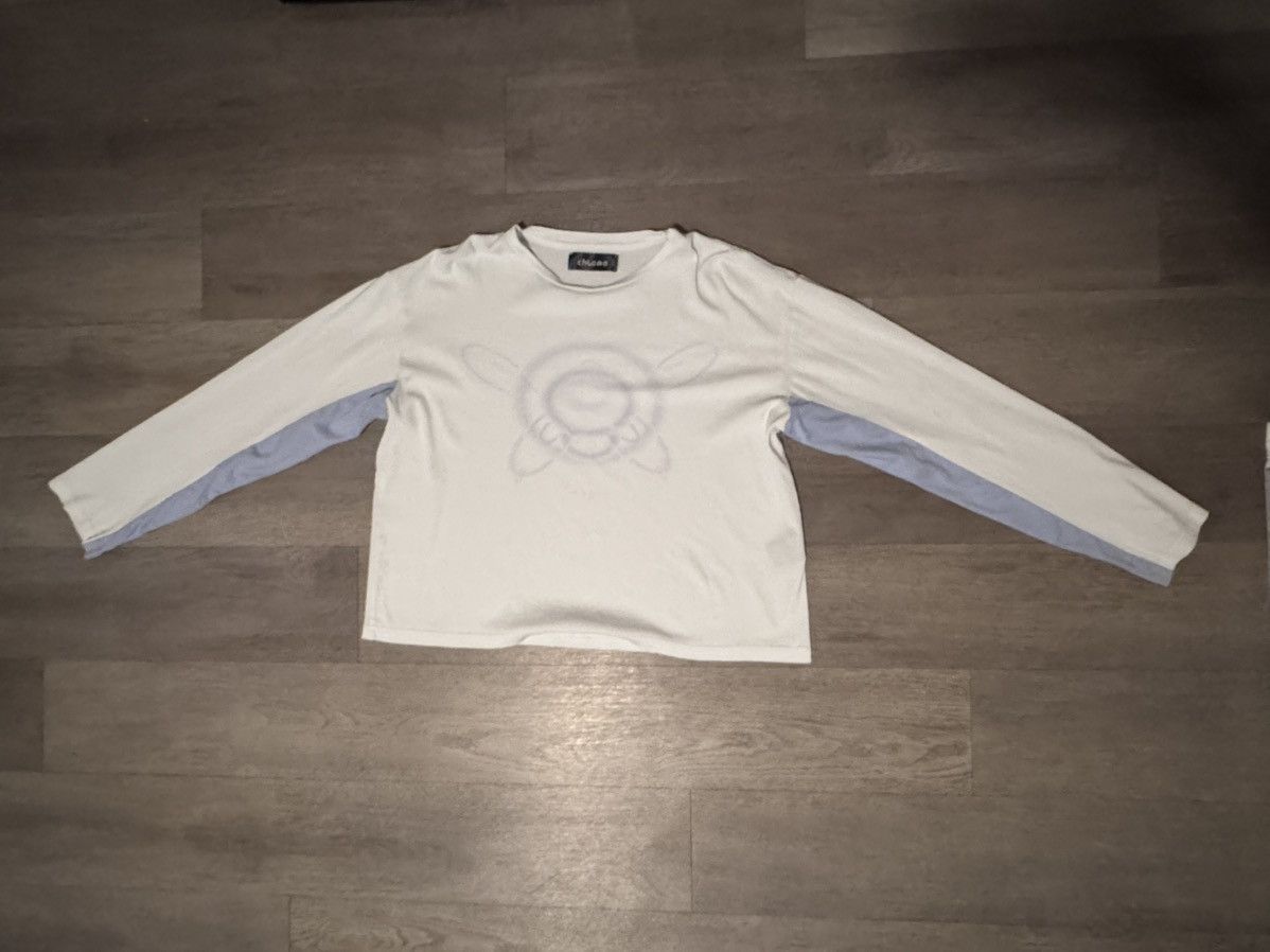 chloma "QUANTUM FOAM" LONG SLEEVE TEE / white×light blue Size US S / EU 44-46 / 1 - 6 Thumbnail