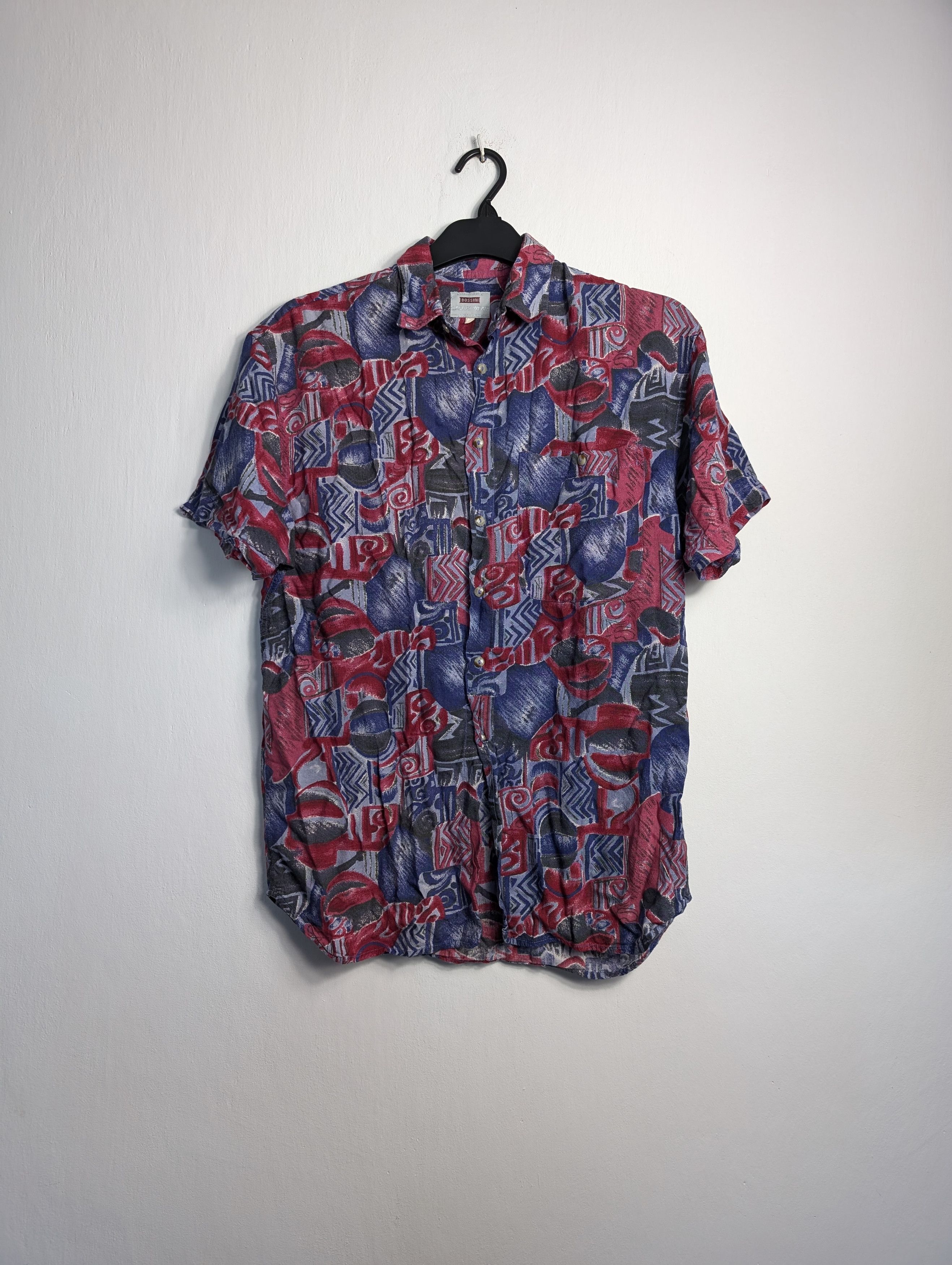 Vintage Vintage Y2K Hawaiian Shirt - Summer Floral Palm Tree Print Size US S / EU 44-46 / 1 - 1 Thumbnail