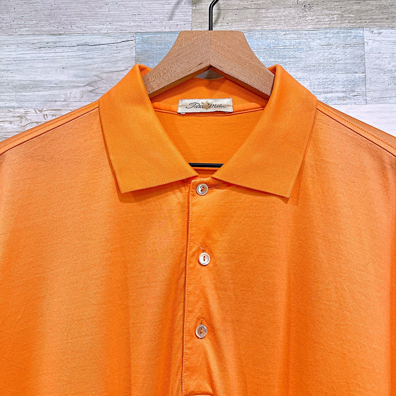 Peter Millar Peter Millar Luxury Polo Shirt Orange Double Mercerized L Size US L / EU 52-54 / 3 - 2 Thumbnail