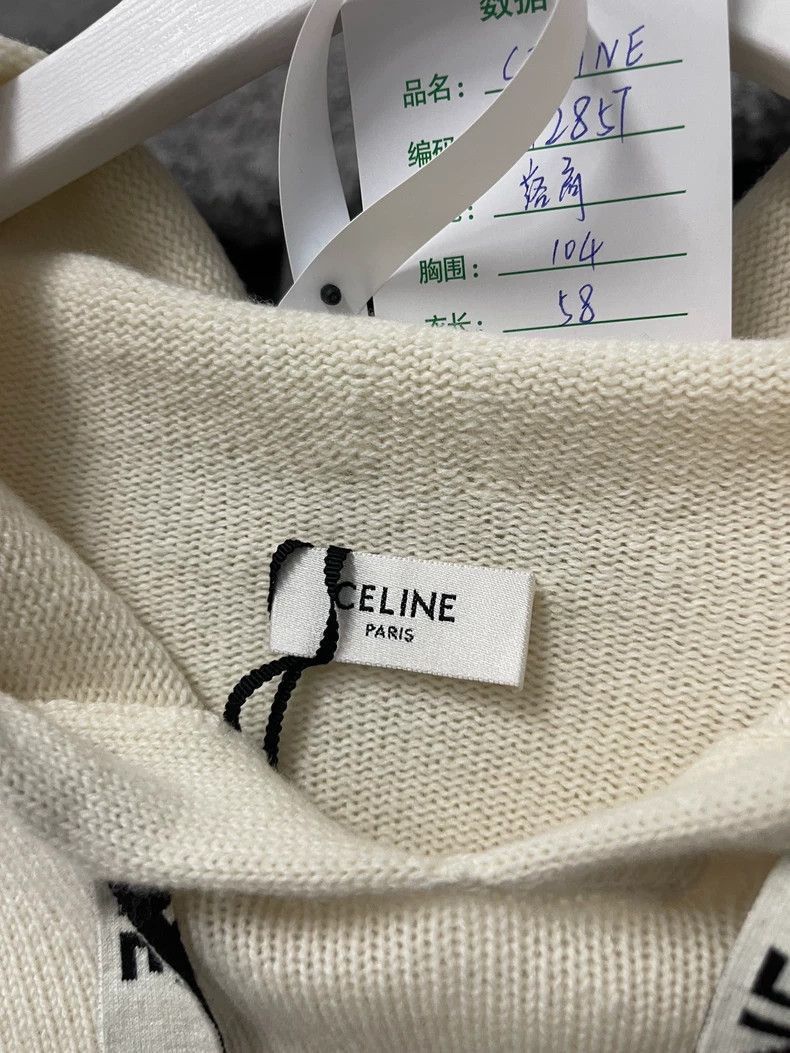 Celine Celine Wool Hooded Sweatshirt in Size M Size US M / EU 48-50 / 2 - 5 Thumbnail