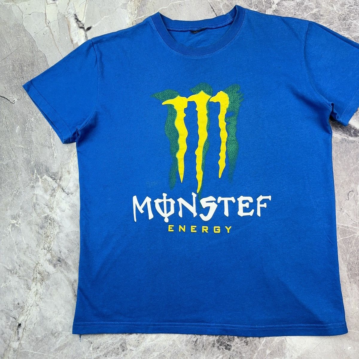 Red Bull × Vintage Vintage Monster Energy T shirt Racing Moto Blue M Size US L / EU 52-54 / 3 - 9 Thumbnail