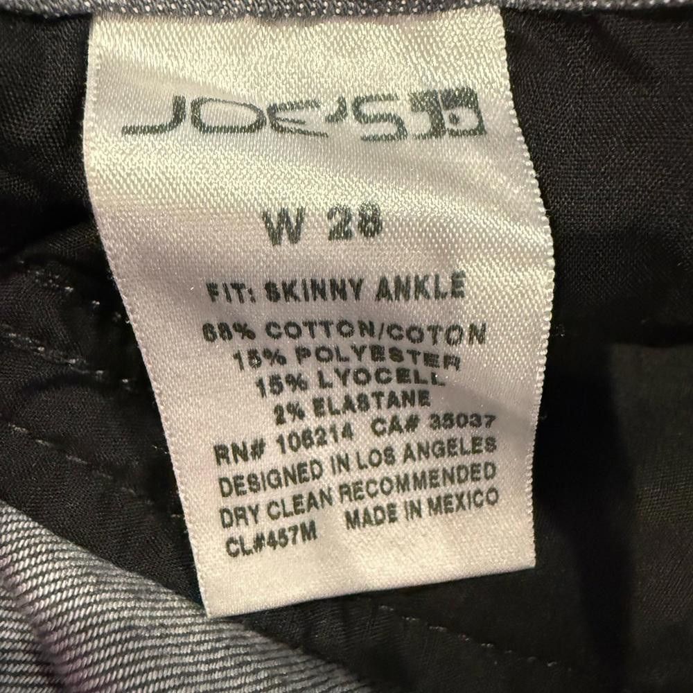 Designer Joe's Jeans Gray Skinny Ankle Freda Denim Size 28 Size 28" / US 6 / IT 42 - 8 Thumbnail