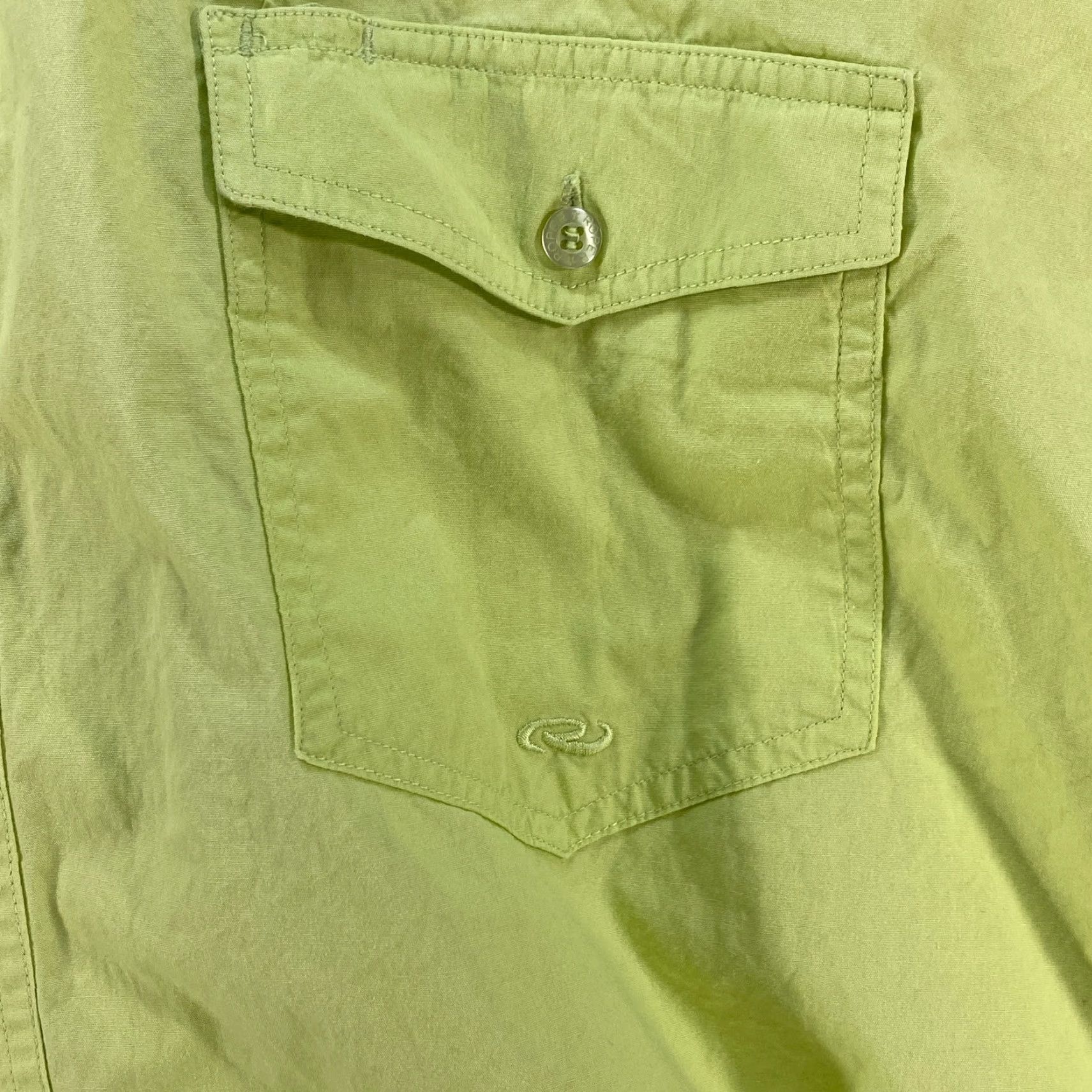 Roper VINTAGE Roper Cowboy Western Workwear Button Up Lime Green Shirt Long Sleeve Mens XL Size US XL / EU 56 / 4 - 4 Thumbnail