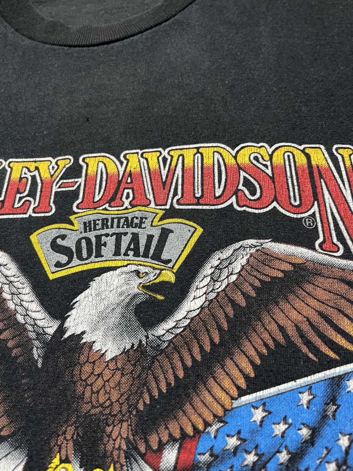 Harley Davidson Harley Davidson Vintage 1986 3D Emblem Eagle Motorcycles Size US M / EU 48-50 / 2 - 10 Thumbnail