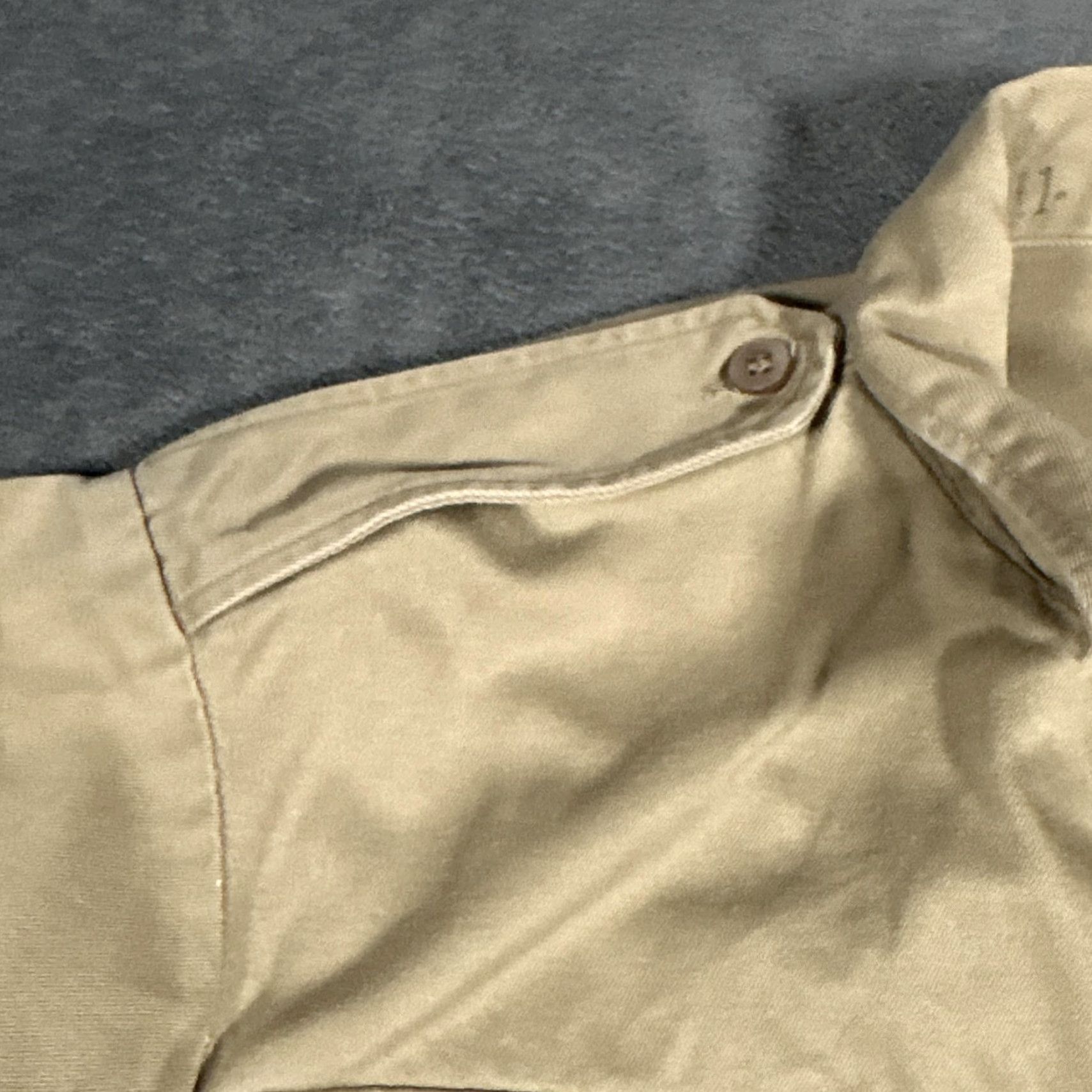 Vintage VINTAGE US ARMY Shirt Mens Khaki Stencil Utility Field Specialist Patch 70s Mili Size US M / EU 48-50 / 2 - 7 Thumbnail