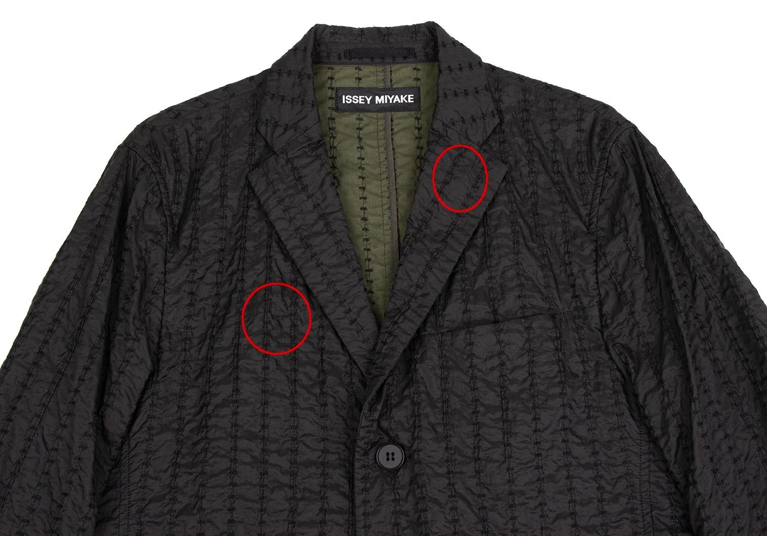 Issey Miyake Nylon Stitch Stripe 3B Jacket in Black Size US M / EU 48-50 / 2 - 2 Thumbnail