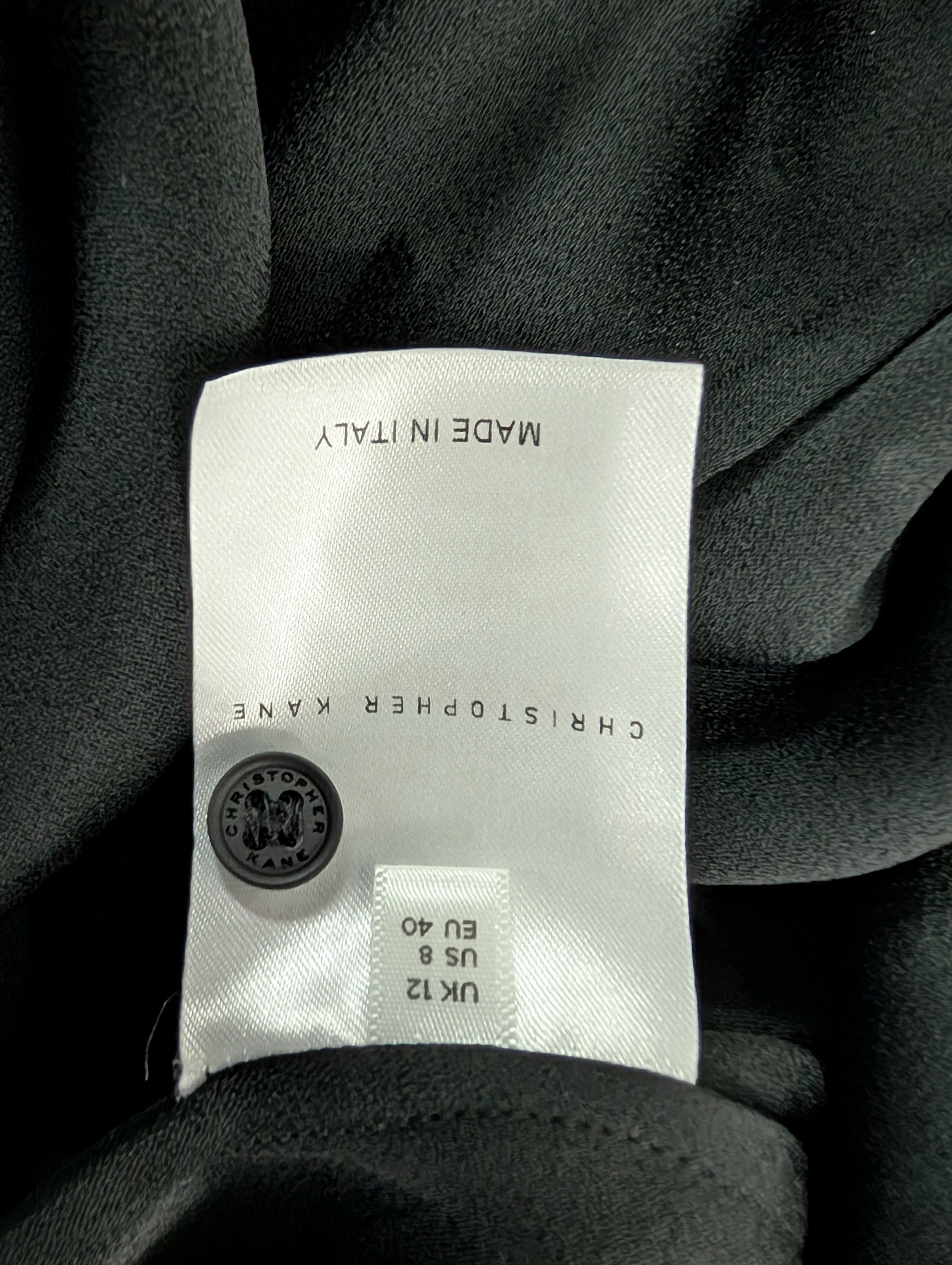 Christopher Kane Black Shirt Dress With Multi Color Crystal Embellishments Size M / US 6-8 / IT 42-44 - 8 Thumbnail