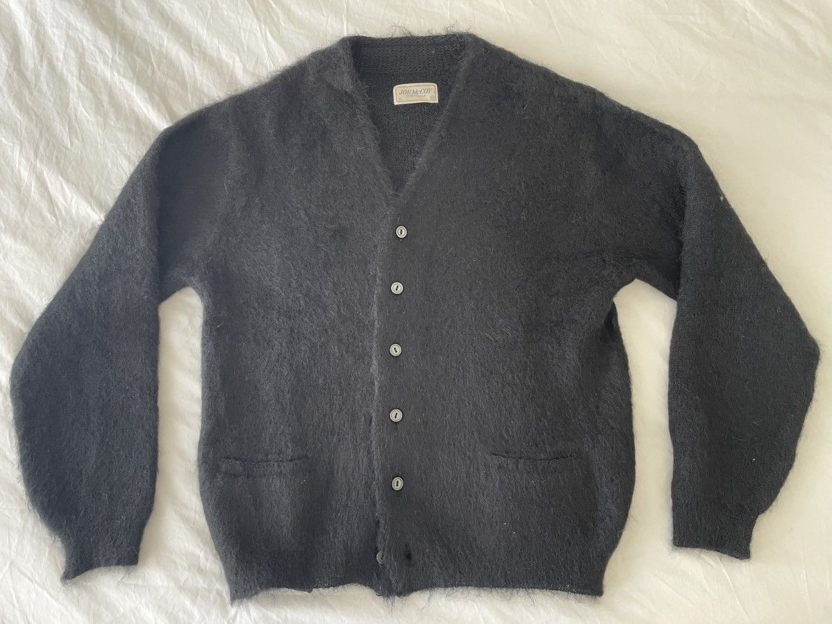 The Real McCoy's Joe McCoy Mohair Cardigan MC19103 - Black Sz. 42 $660 Size US L / EU 52-54 / 3 - 1 Thumbnail