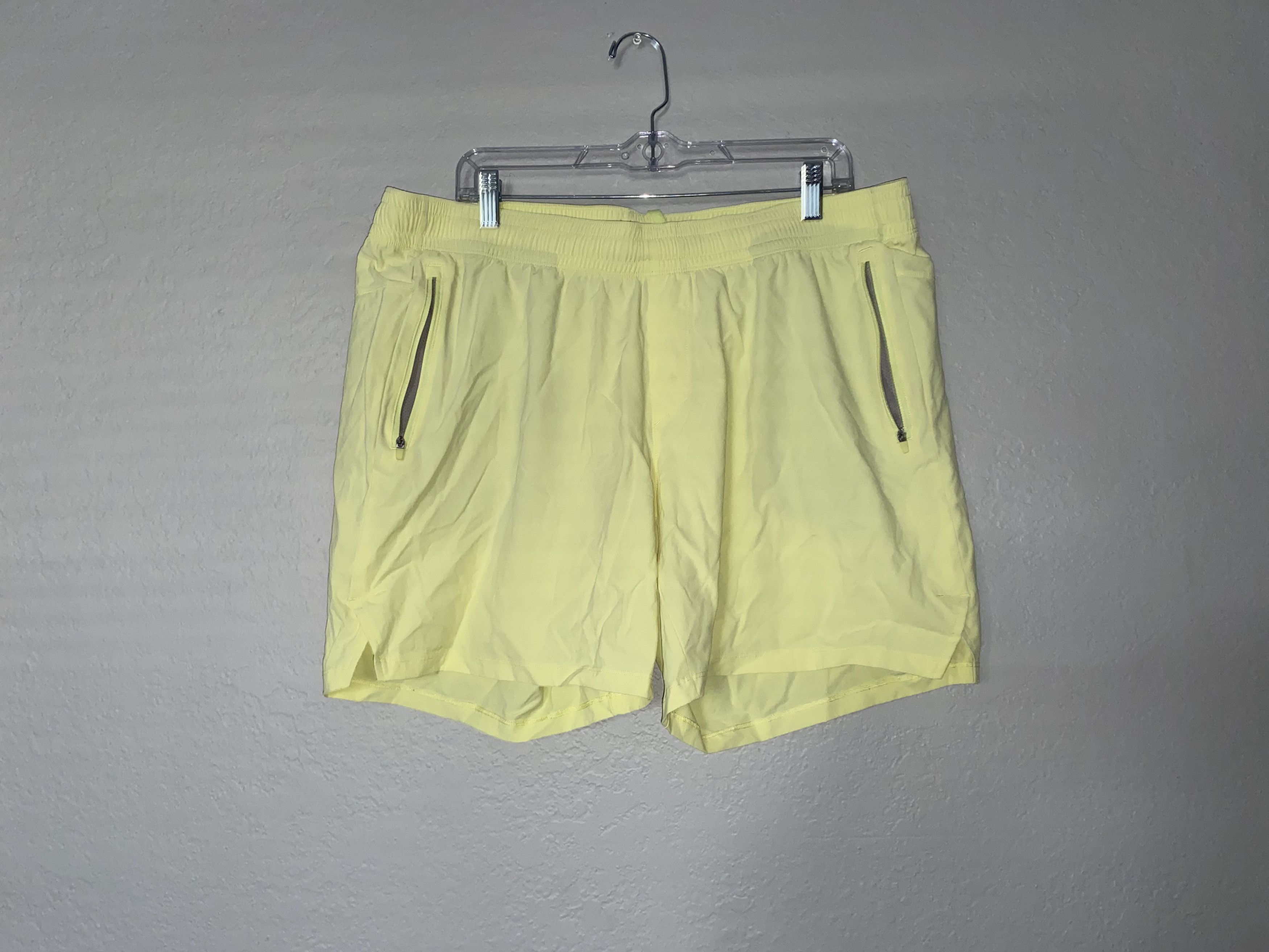 Target Basics All In Motion Lightweight yellow shorts XL gym workout 36 38 Size US 36 / EU 52 - 1 Thumbnail