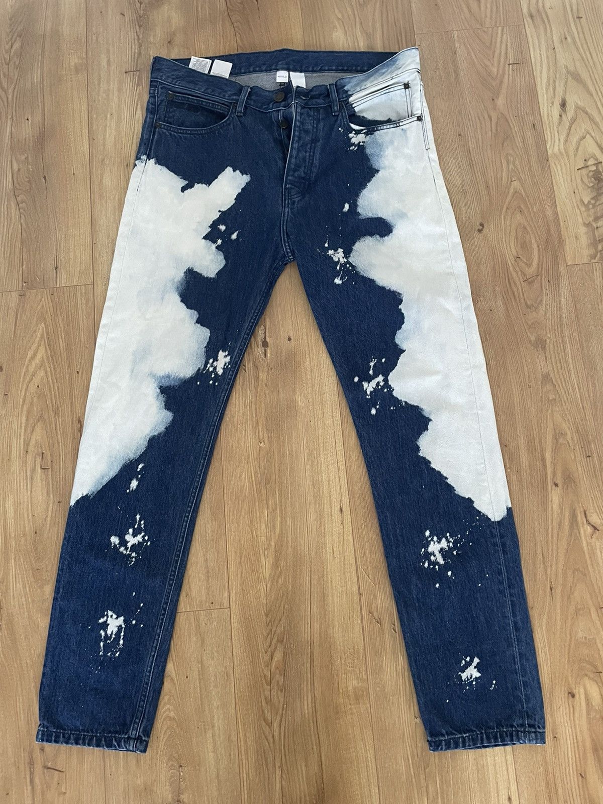 Raf Simons Bleached Wide Denim Trousers パンツ Raf Simons Bleached