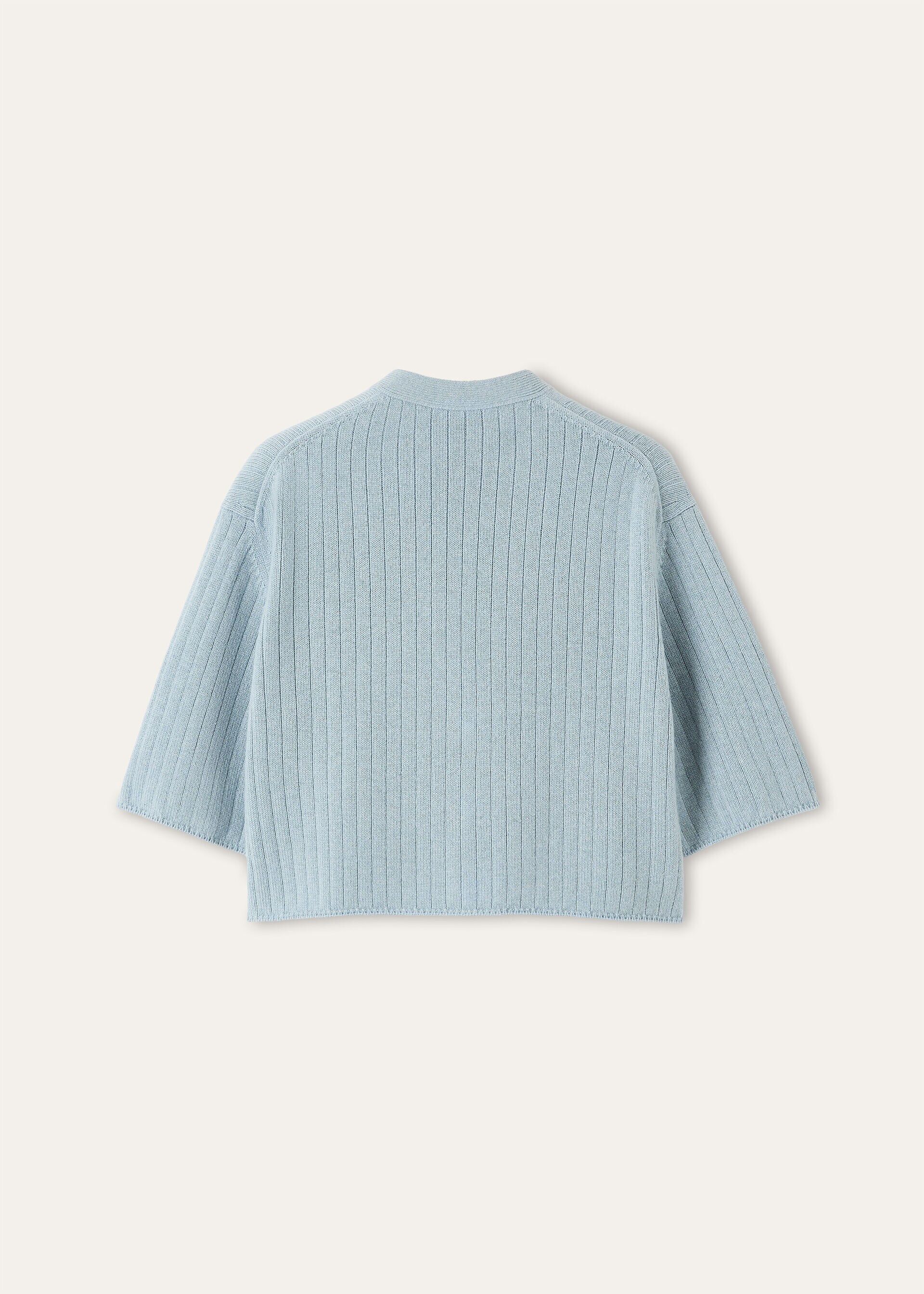 Loro Piana os11x0326 FAQ9056 Baby Coste Cardigan in Iced Snow Melange Size L / US 10 / IT 46 - 6 Thumbnail