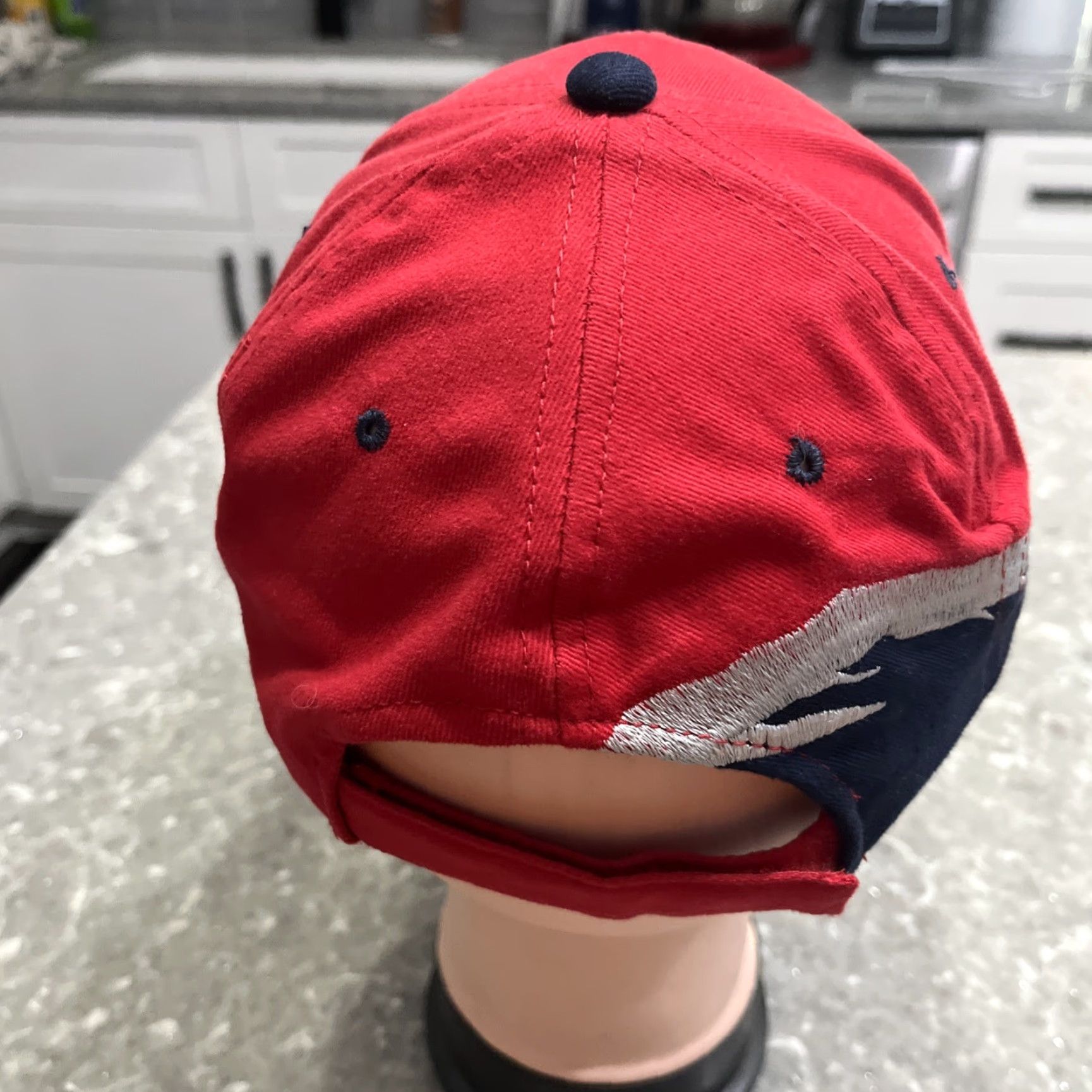 NASCAR Young An Lowes Motor Speedway Hat NASCAR Red Embroidered Adjustable Charlotte Cap Mens Baseball Hat Size ONE SIZE - 3 Thumbnail