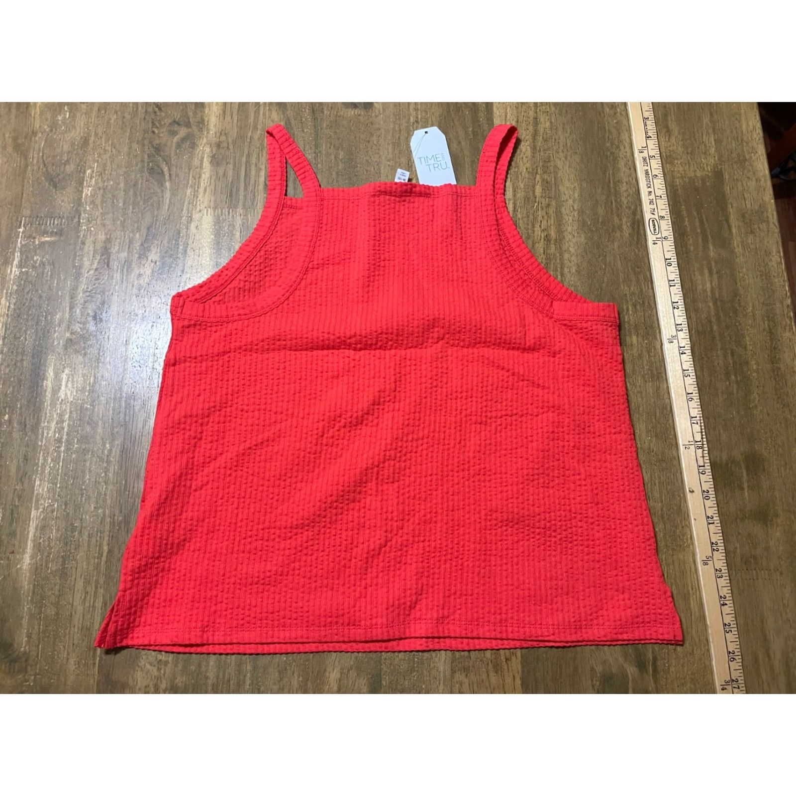 Vintage Time And Tru Tank Top Womens Medium Red Sleeveless NWT Tank Top Time And Tru Casual Basic Shirt Size M / US 6-8 / IT 42-44 - 3 Thumbnail