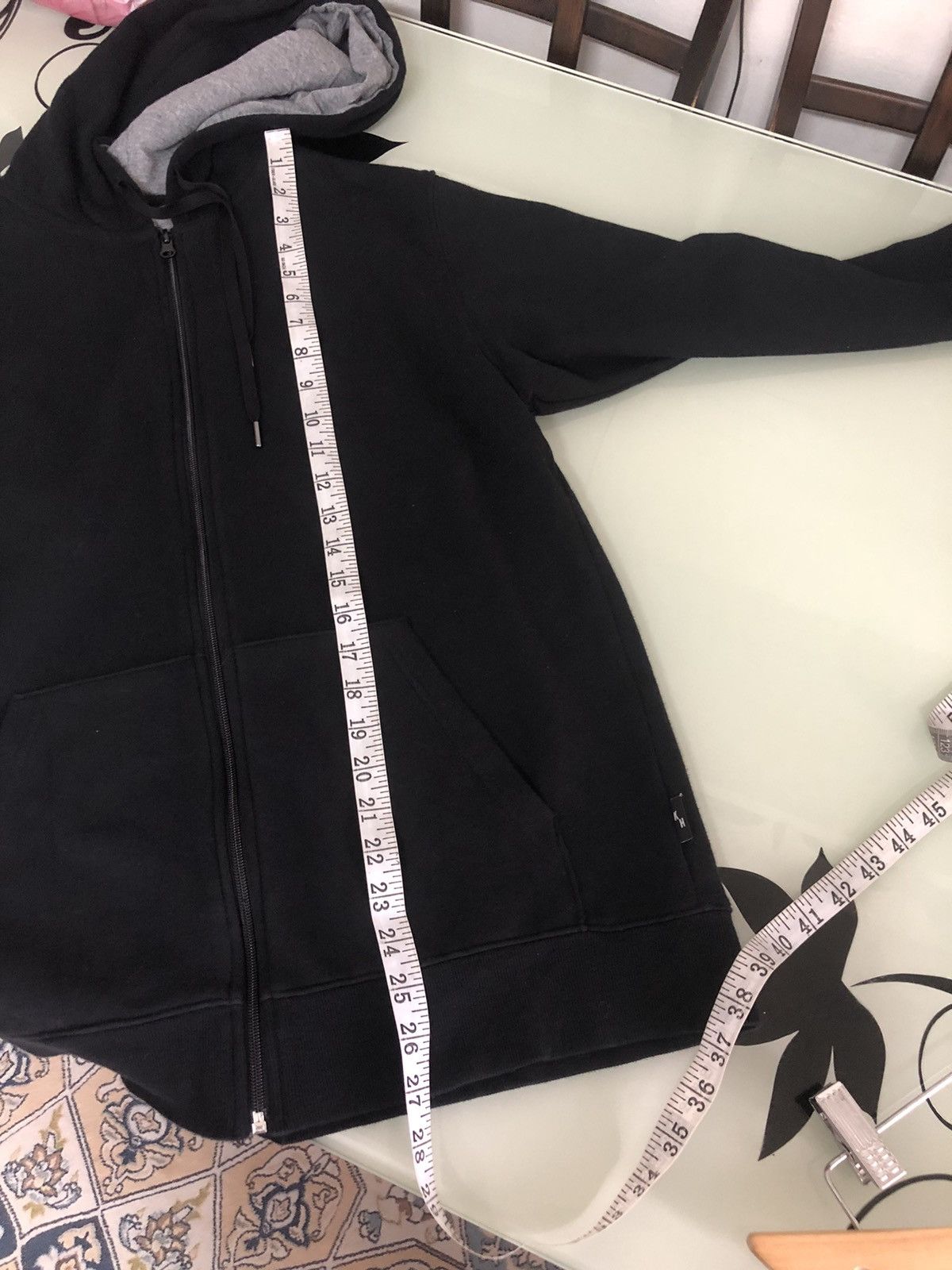 Katharine Hamnett London Minimalist Zip Up Hoodie