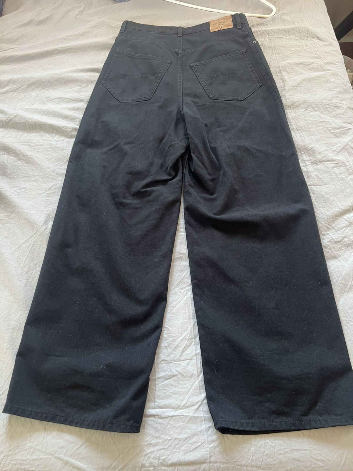 Balenciaga BALENCIAGA Loose-Cut Denim Jeans Black Size US 30 / EU 46 - 14 Thumbnail