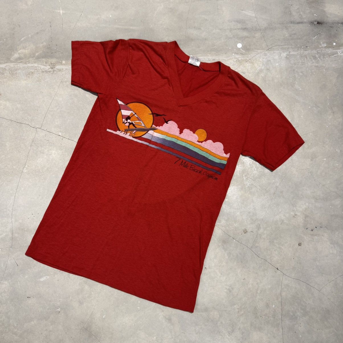 Other VINTAGE 7 Mile Beach - 50-50 Poly/Cotton T-Shirt Size US S / EU 44-46 / 1 - 1 Thumbnail