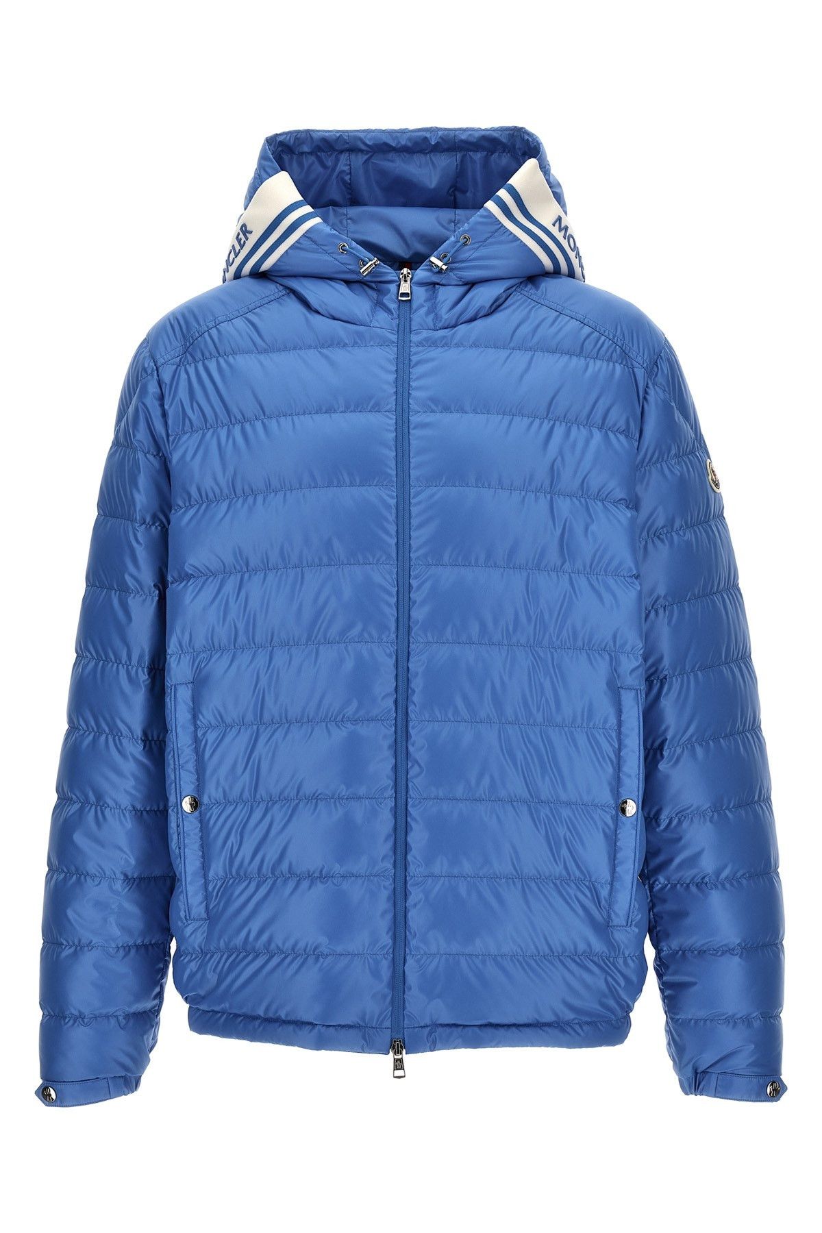 image of Moncler 'cornour' Down Jacket in Light Blue, Men's (Size 2XL)