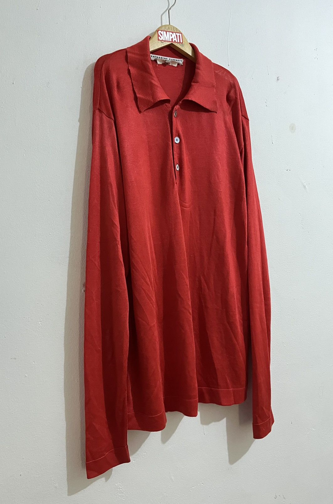 Katharine Hamnett London Vintage Katharine Hamnett London Long Sleeve T-shirt Size US M / EU 48-50 / 2 - 2 Thumbnail