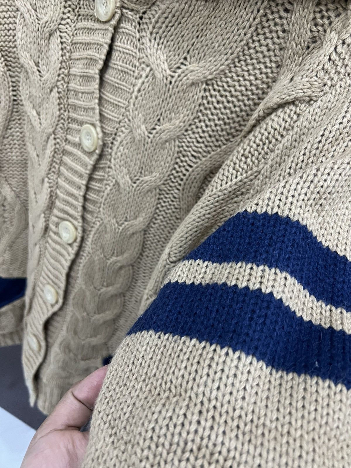 Japanese Brand Vintage Button Up Soft Merino Knitwear Hooded Sweater Size US M / EU 48-50 / 2 - 5 Thumbnail