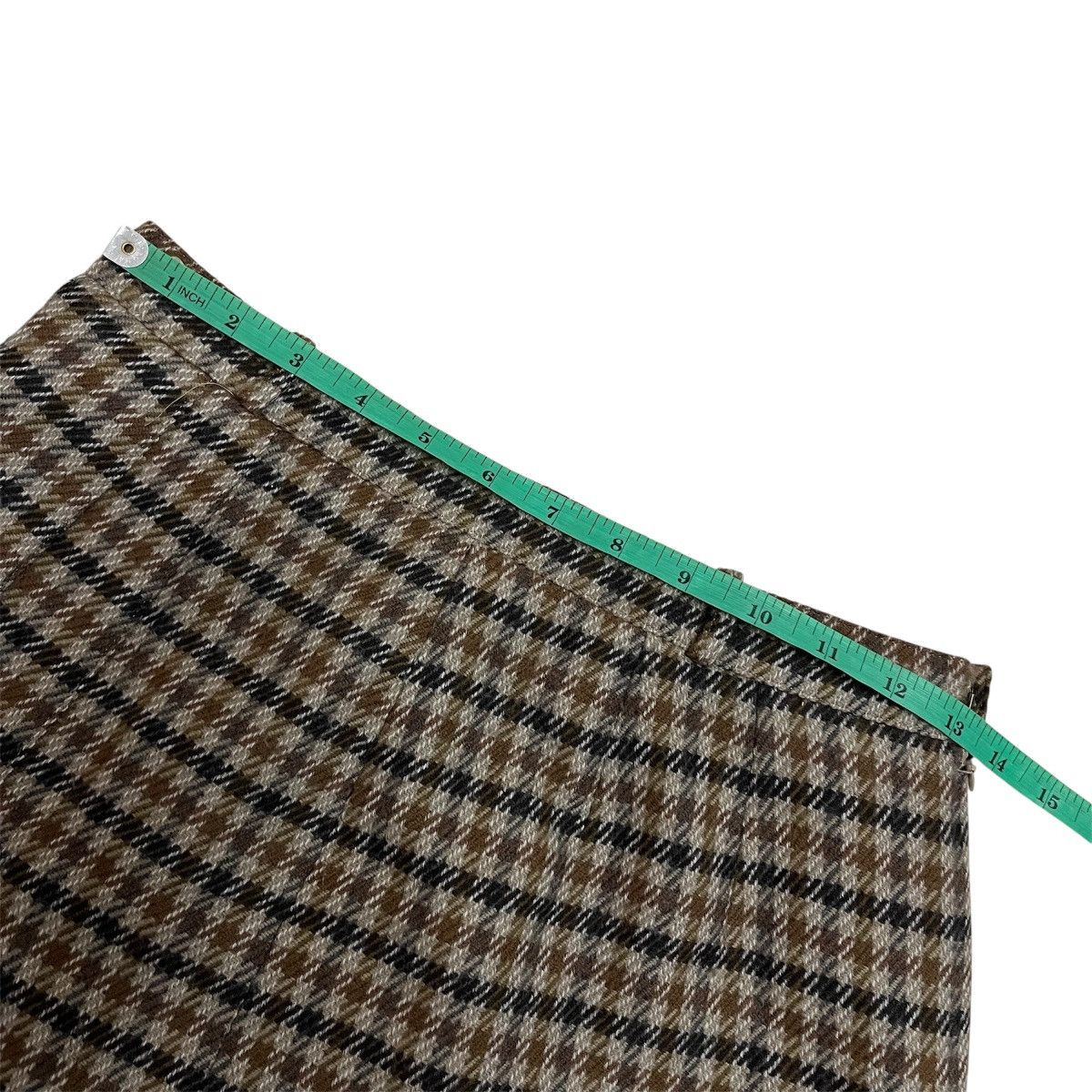 Burberry Vintage Burberrys Wool Nova Check Skirt Checkered Tartan Size 26" / US 2 / IT 38 - 8 Thumbnail